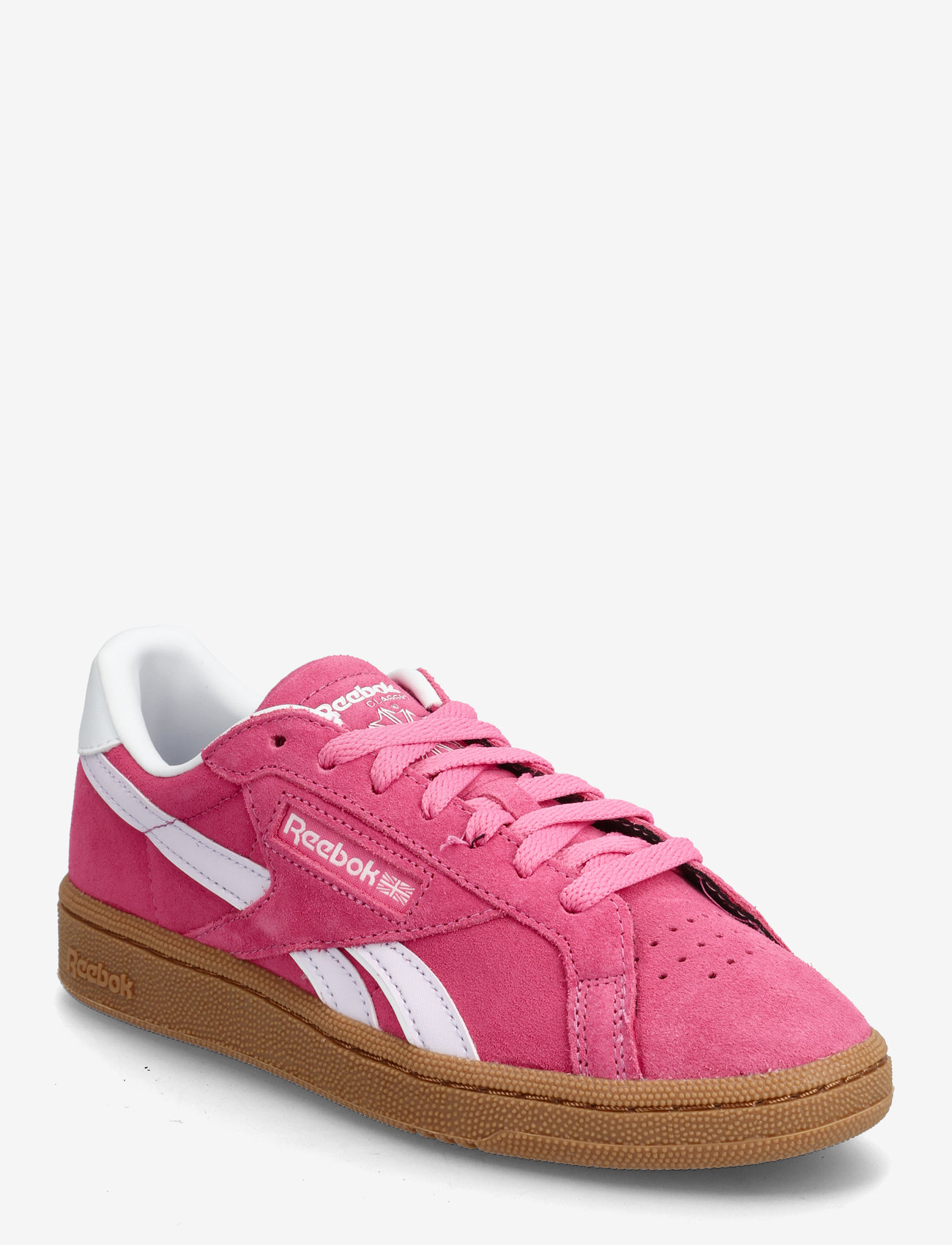 Reebok Classics - CLUB C GROUNDS UK - laisvalaikio batai žemu aulu - pink/ gleam/gum - 0