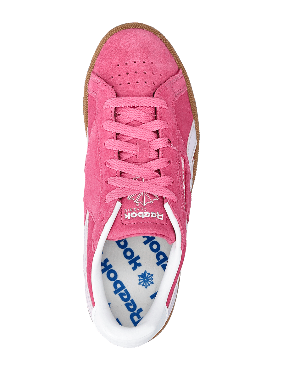Reebok Classics - CLUB C GROUNDS UK - niedrige sneakers - pink/ gleam/gum - 3