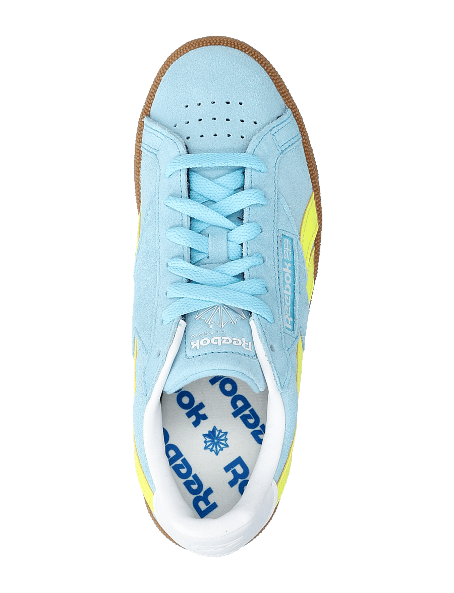 Reebok Classics - CLUB C GROUNDS UK - sporta apavi ar zemu augšdaļu - blue/ yellow/gum - 3