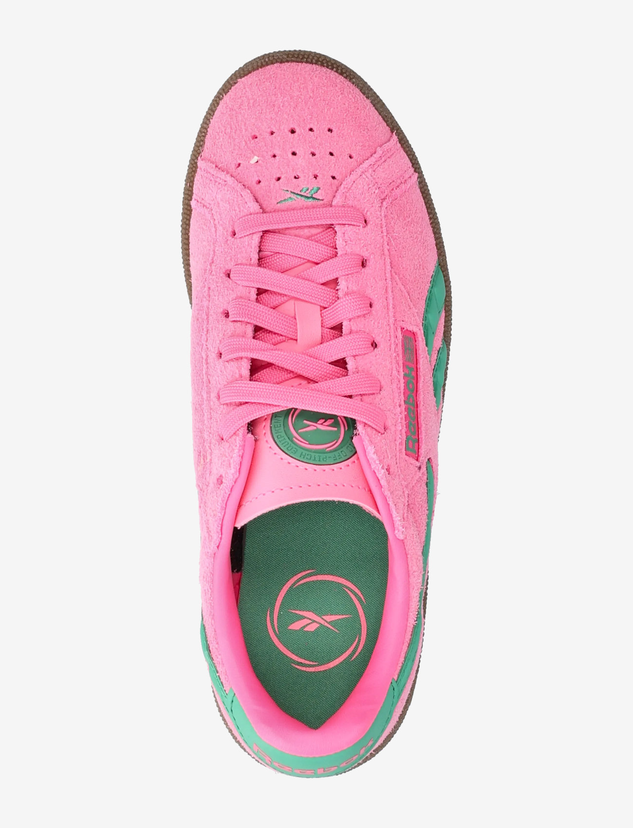 Reebok Classics - CLUB C GROUNDS UK - låga sneakers - pink/green/gum - 3