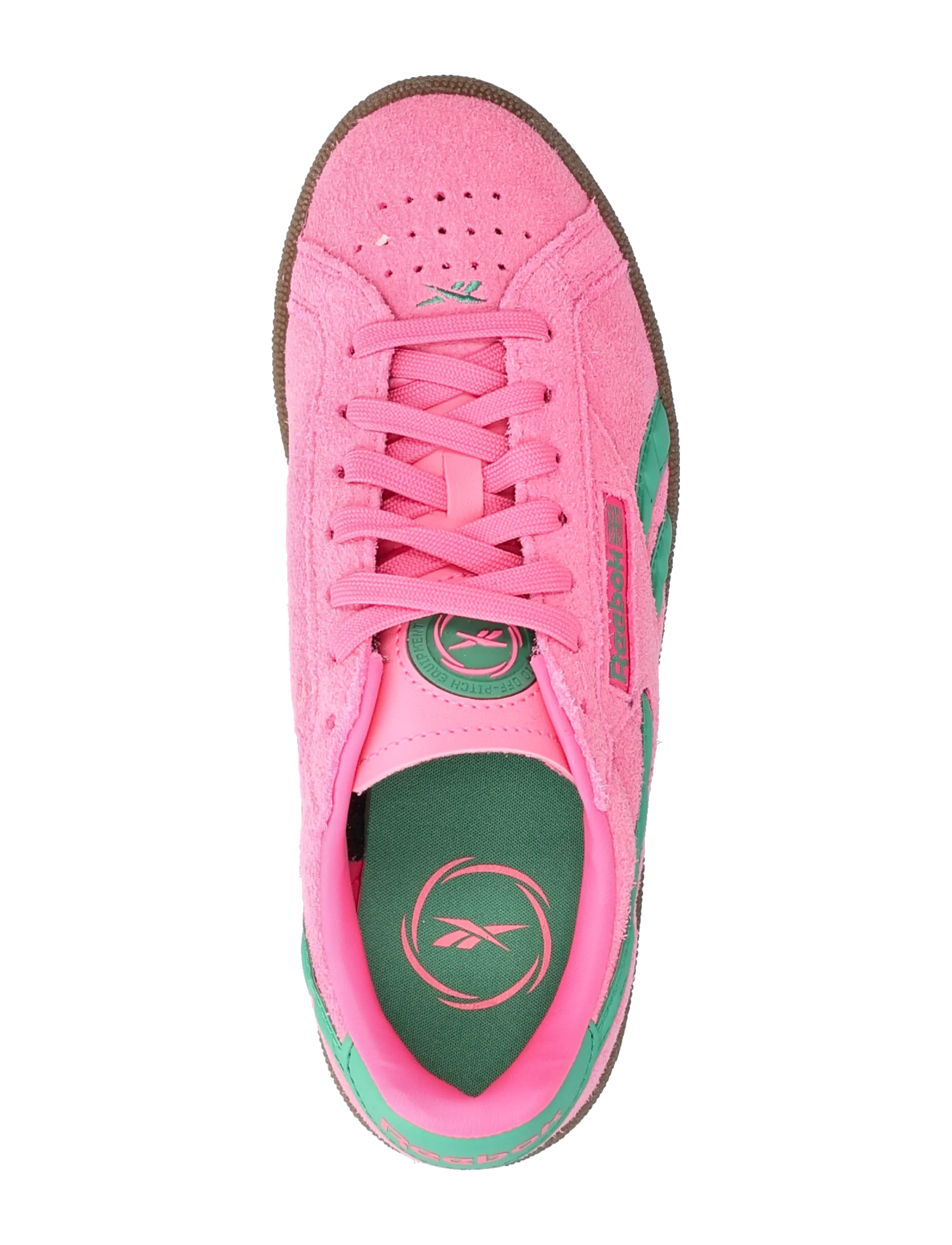 Reebok Classics - CLUB C GROUNDS UK - sneakersy - pink/green/gum - 3