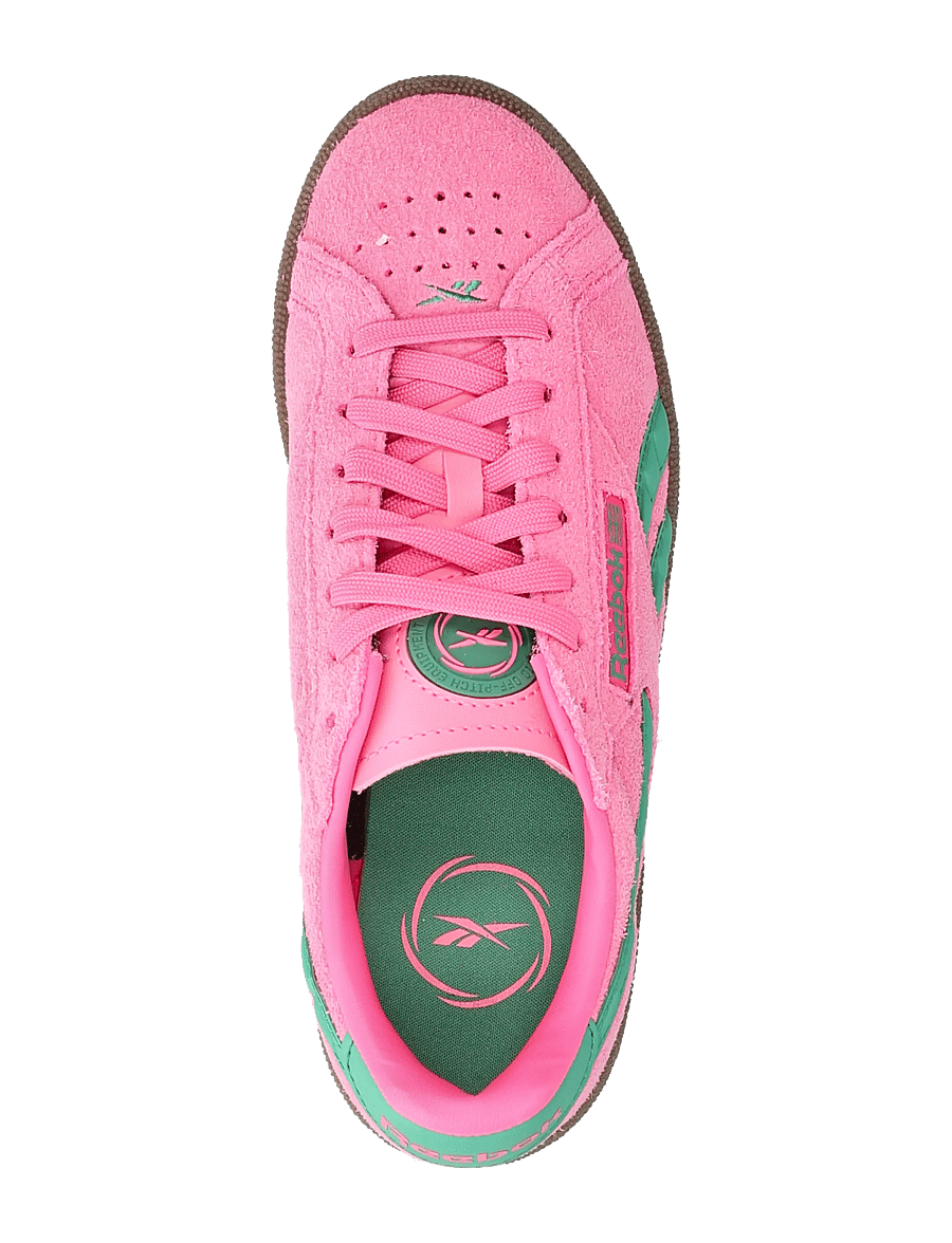 Reebok Classics - CLUB C GROUNDS UK - lave sneakers - pink/green/gum - 3