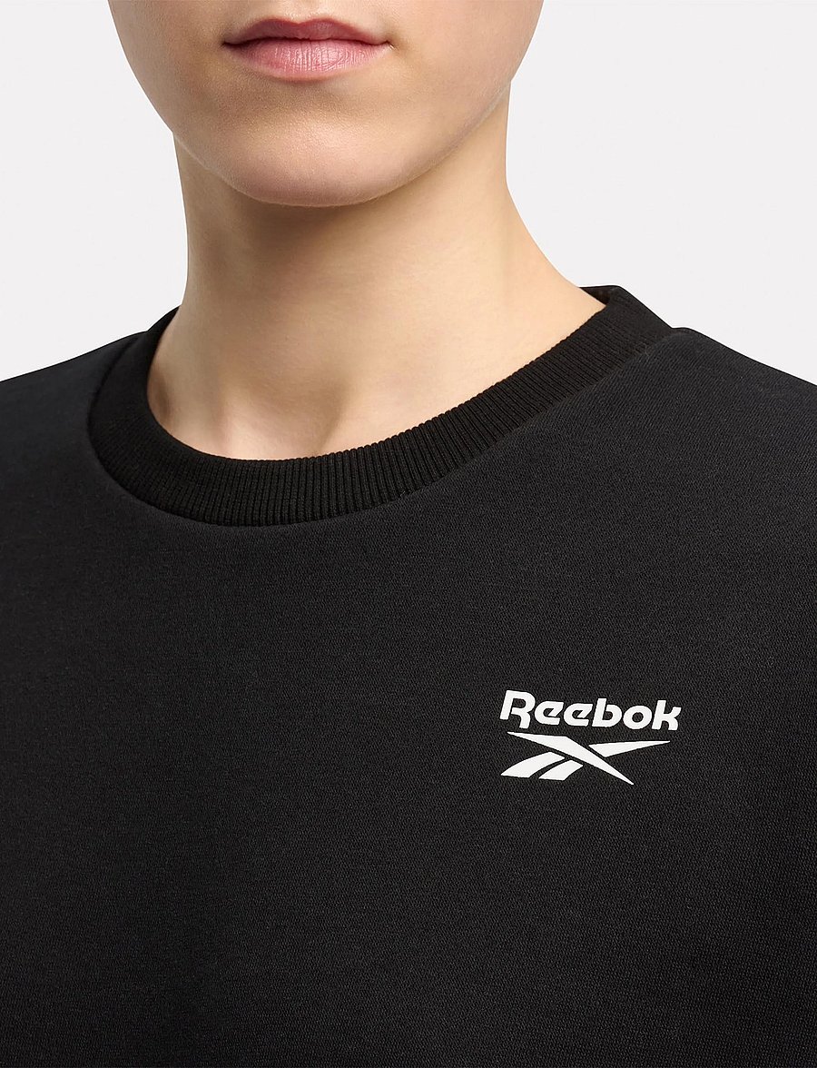 Reebok Classics - ID SMALL LOGO CROPPED FLEECE CREWNE - sweatshirts - black - 5