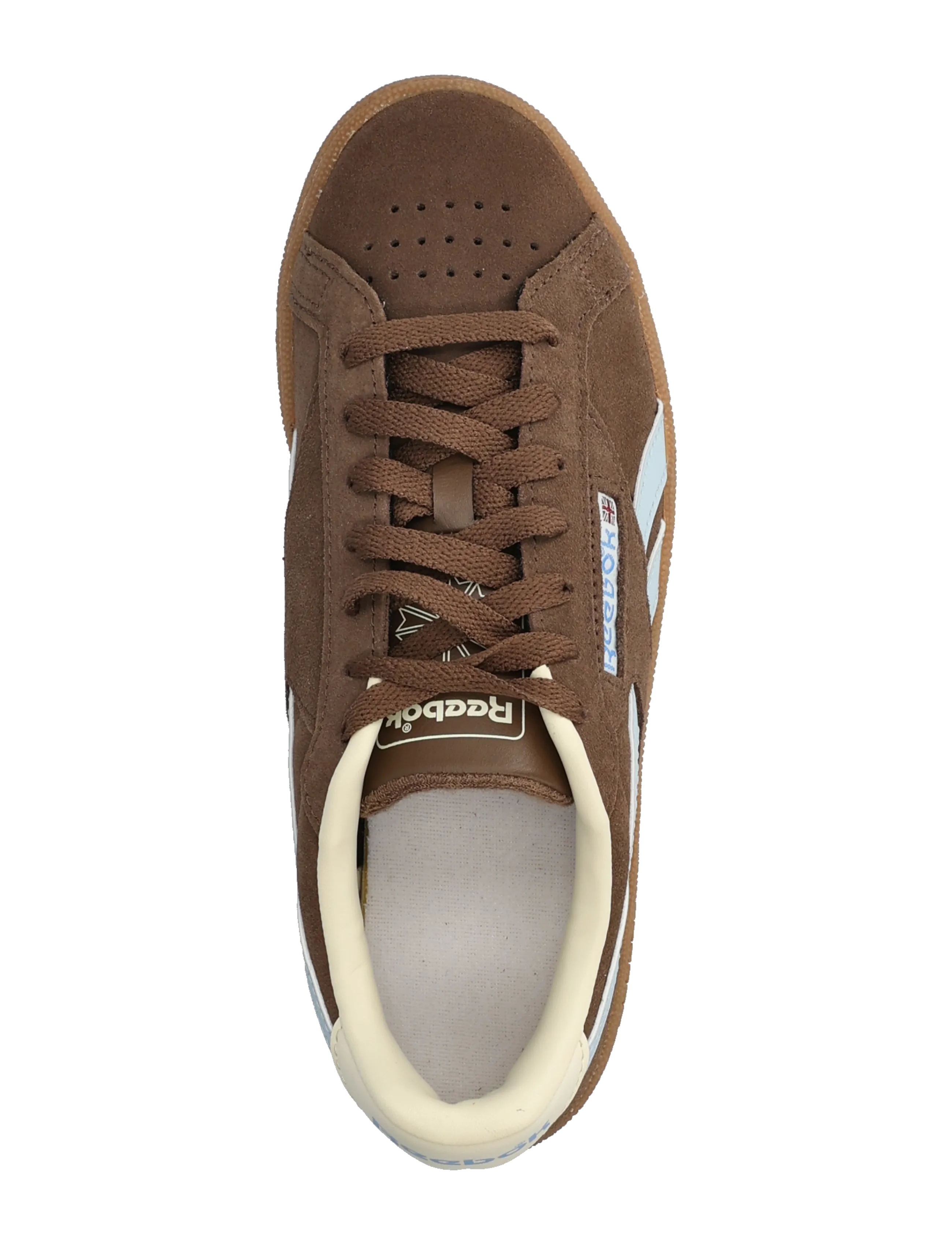 Reebok Classics - CLUB C GROUNDS UK - matalavartiset tennarit - simplebrown/iceblue - 3