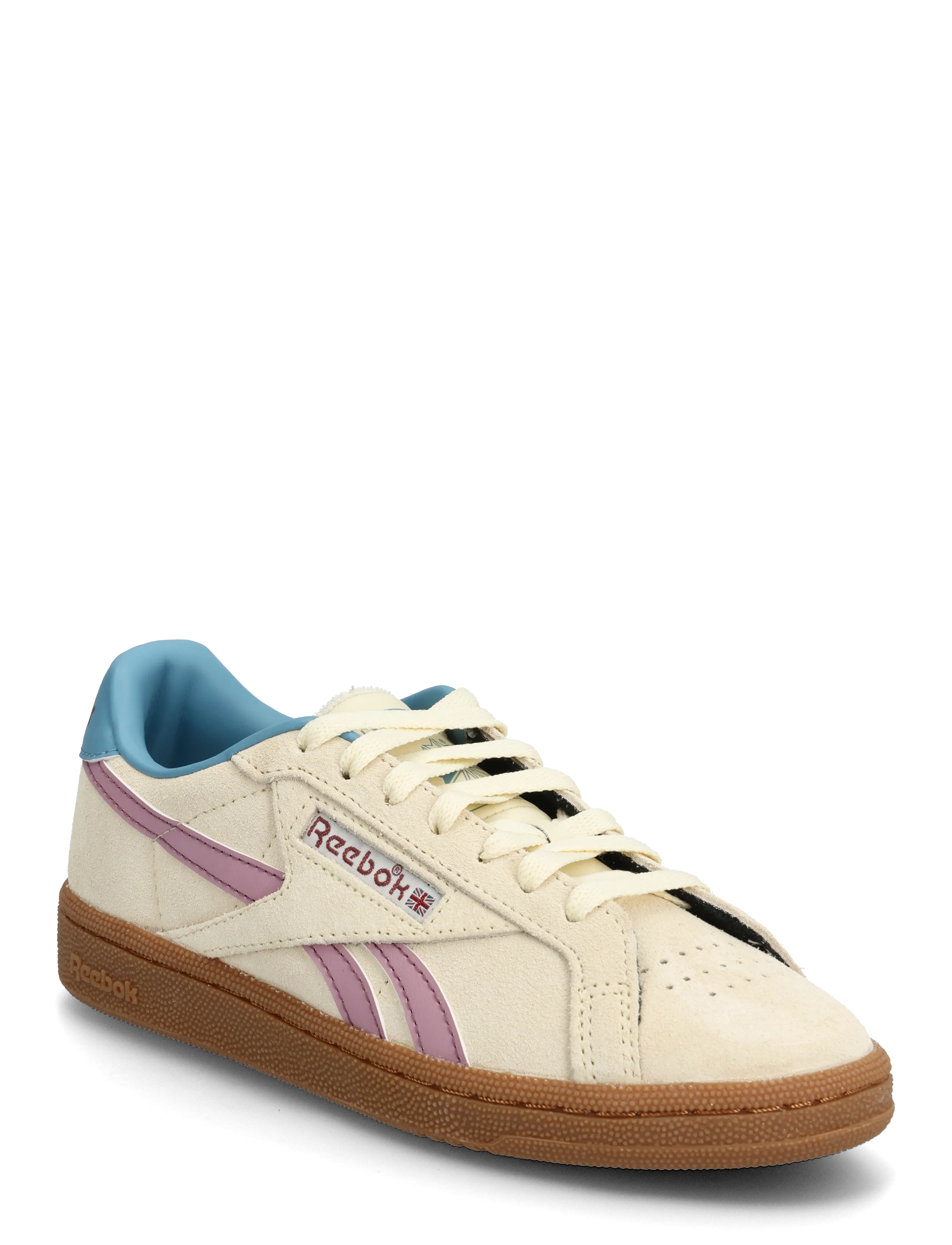 Reebok Classics CLUB C GROUNDS UK - Reebok Classics - AGEDBEIGE/BERRYCHILL / cream