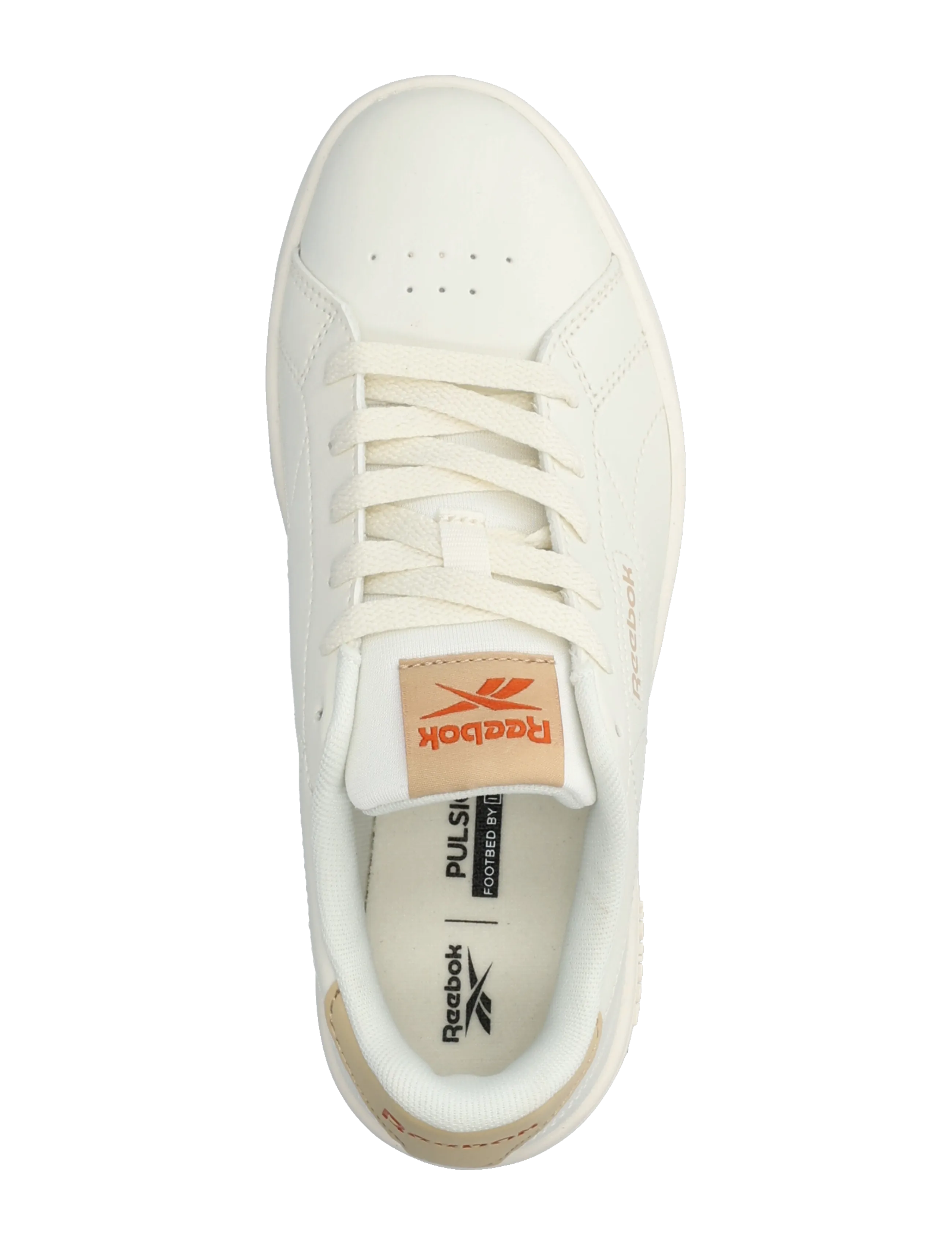 Reebok Classics - REEBOK COURT CLEAN - baskets basses - chalk/beige/orange - 3