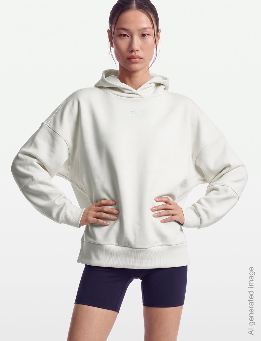 Reebok Performance - LUX HOODIE - tops - chalk - 3