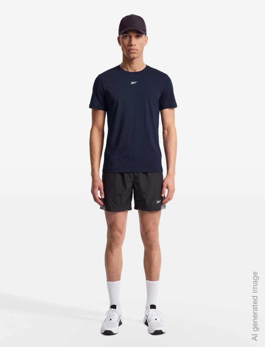 Reebok Performance - ATHLETE T-SHIRT - alussärgid ja t-särgid - vector navy - 0