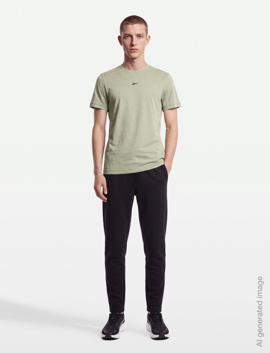 Reebok Performance - ATHLETE T-SHIRT - oberteile & t-shirts - hazy green - 0