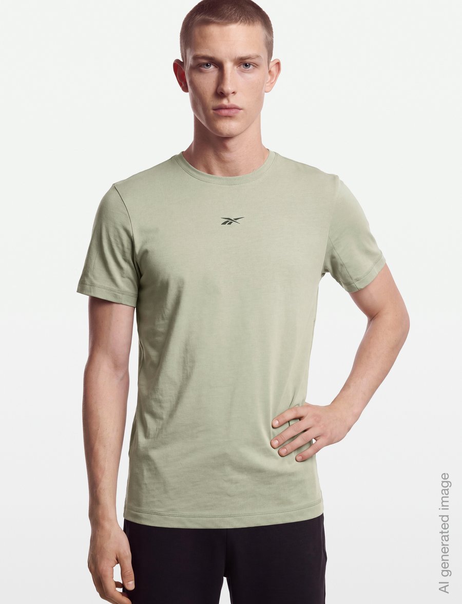 Reebok Performance - ATHLETE T-SHIRT - oberteile & t-shirts - hazy green - 3
