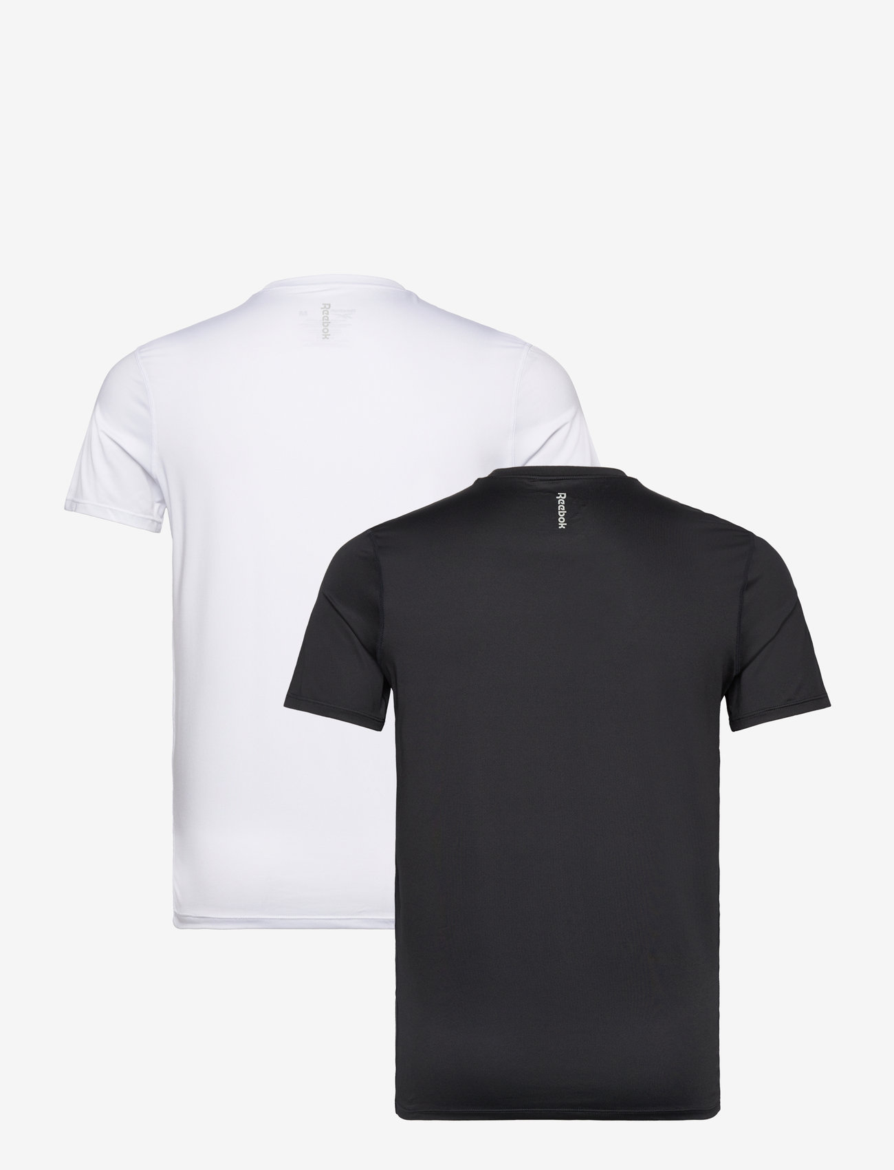 Reebok Performance - Mens Reebok Fitted Tshirt CLANCY 2p - oberteile & t-shirts - black/wht - 2