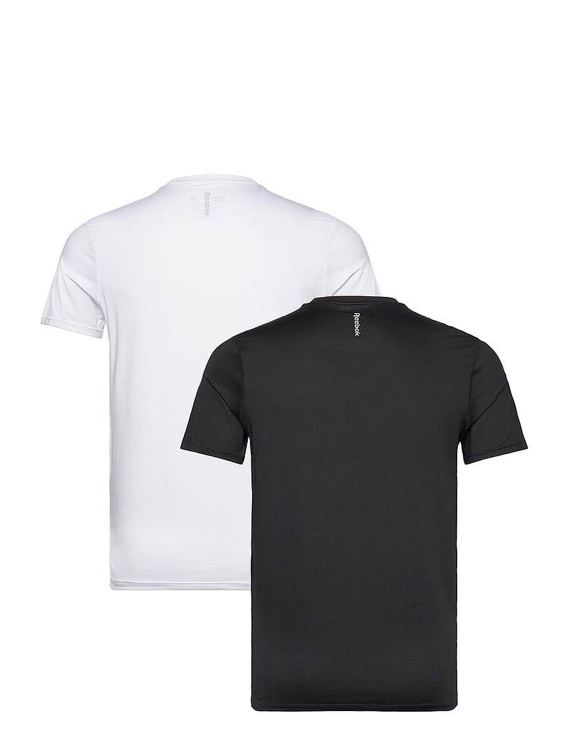 Reebok Performance - Mens Reebok Fitted Tshirt CLANCY 2p - oberteile & t-shirts - black/wht - 2