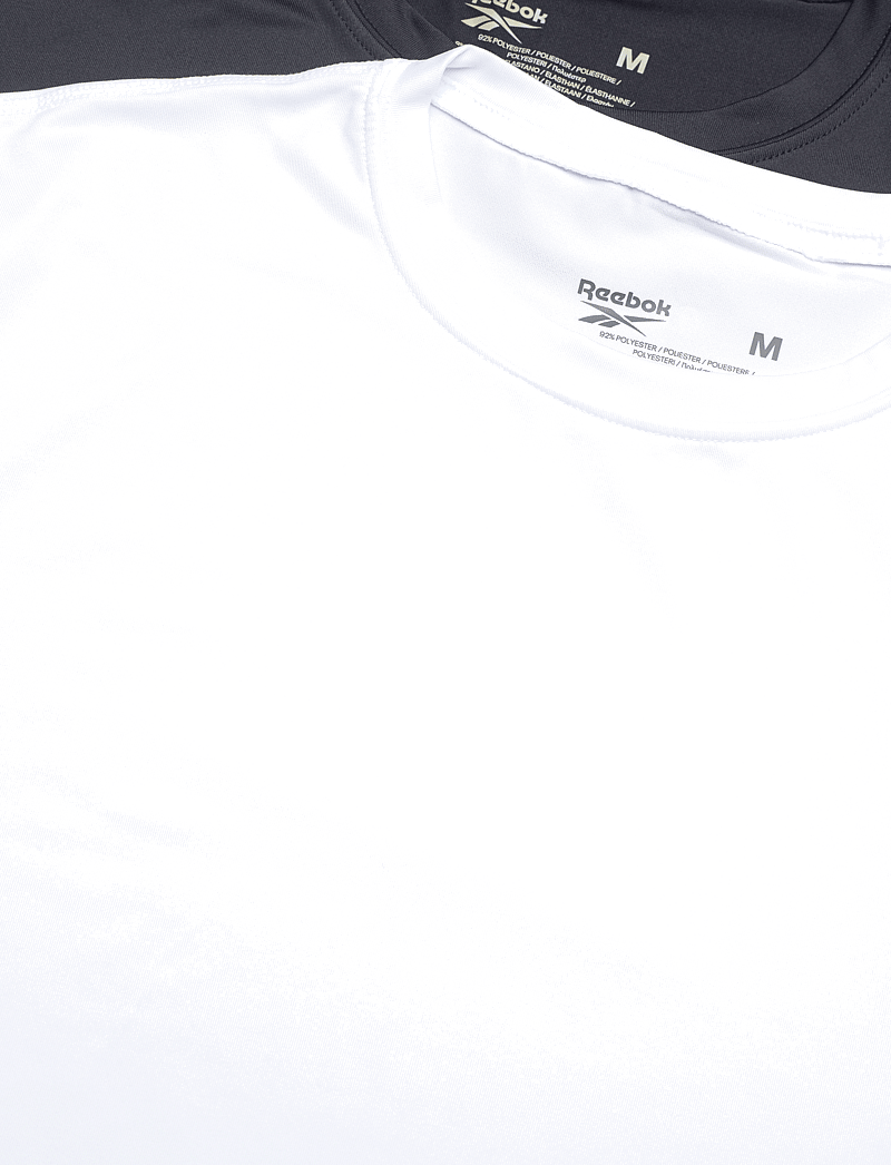 Reebok Performance - Mens Reebok Fitted Tshirt CLANCY 2p - oberteile & t-shirts - black/wht - 1