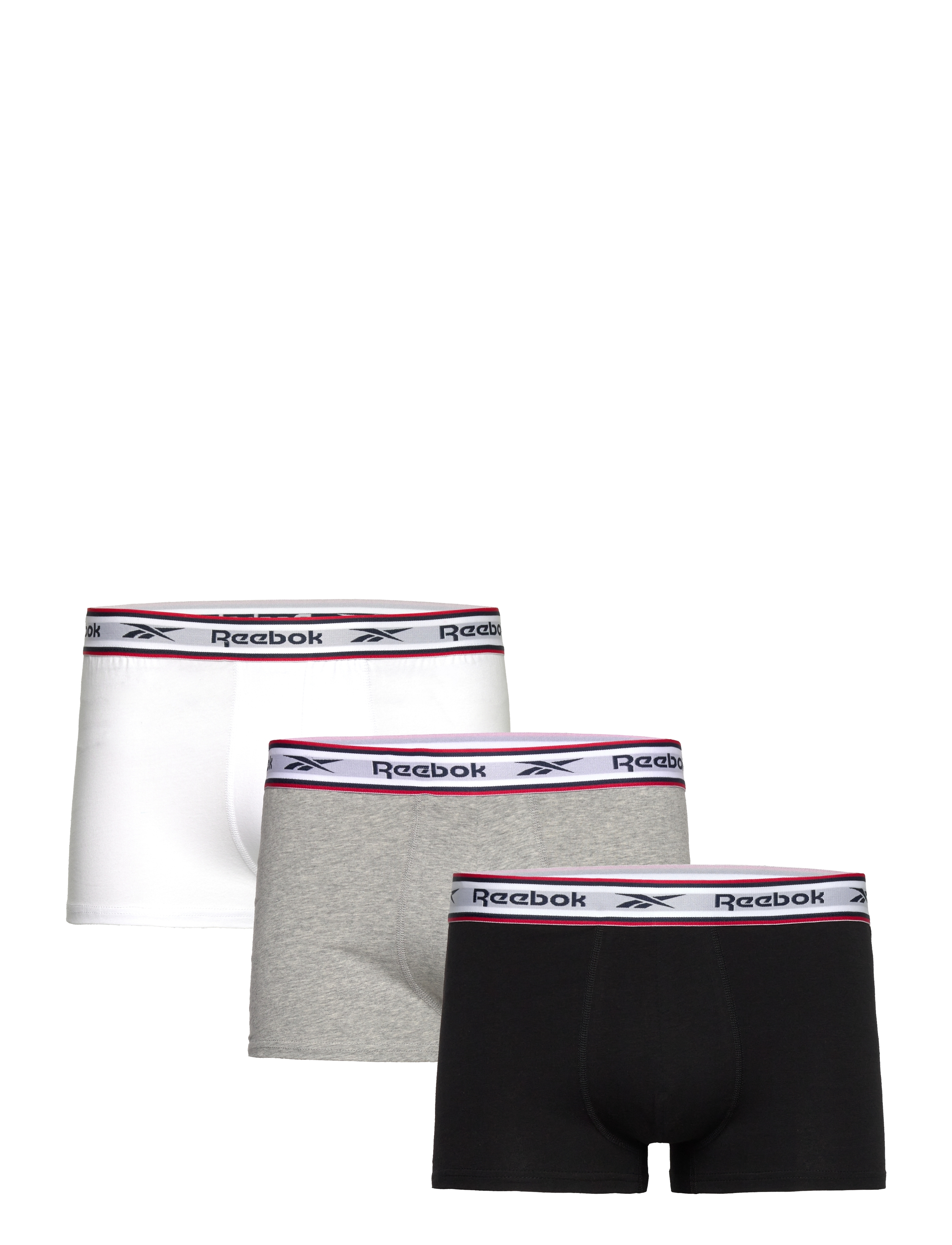 Reebok Performance Mens Reebok Trunk Barlow 3Pk, Mænd, Multipack Boxershorts, Multi/mønstret, Str: L