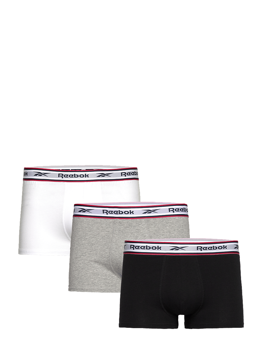 Reebok Performance - Mens Reebok Trunk BARLOW 3pk - boxers - black/grey marl/wht - 0