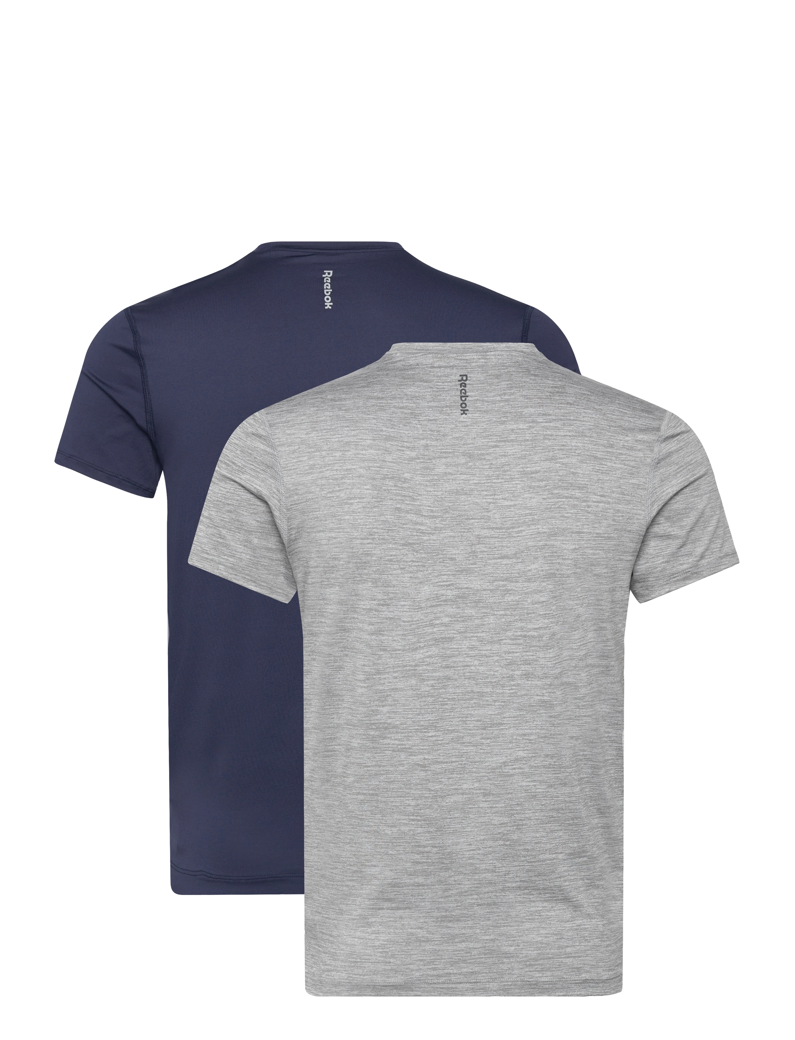 Reebok Performance - Mens RBK Sports T-shirt SIMON - 2pk grey marl/navy - 2