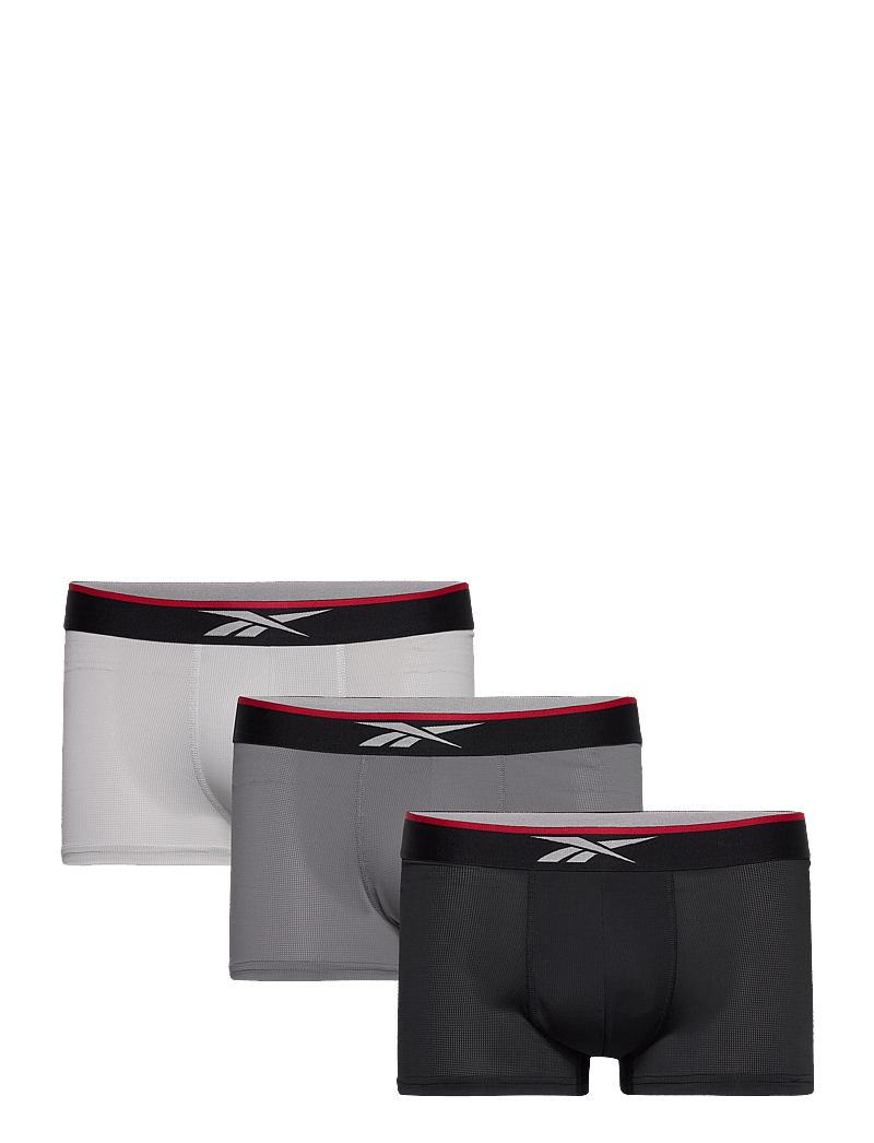 Reebok Performance - Mens RBK Sports Trunks Short GLYNN - boxerkalsonger - blk/grymarl/charmarl - 0