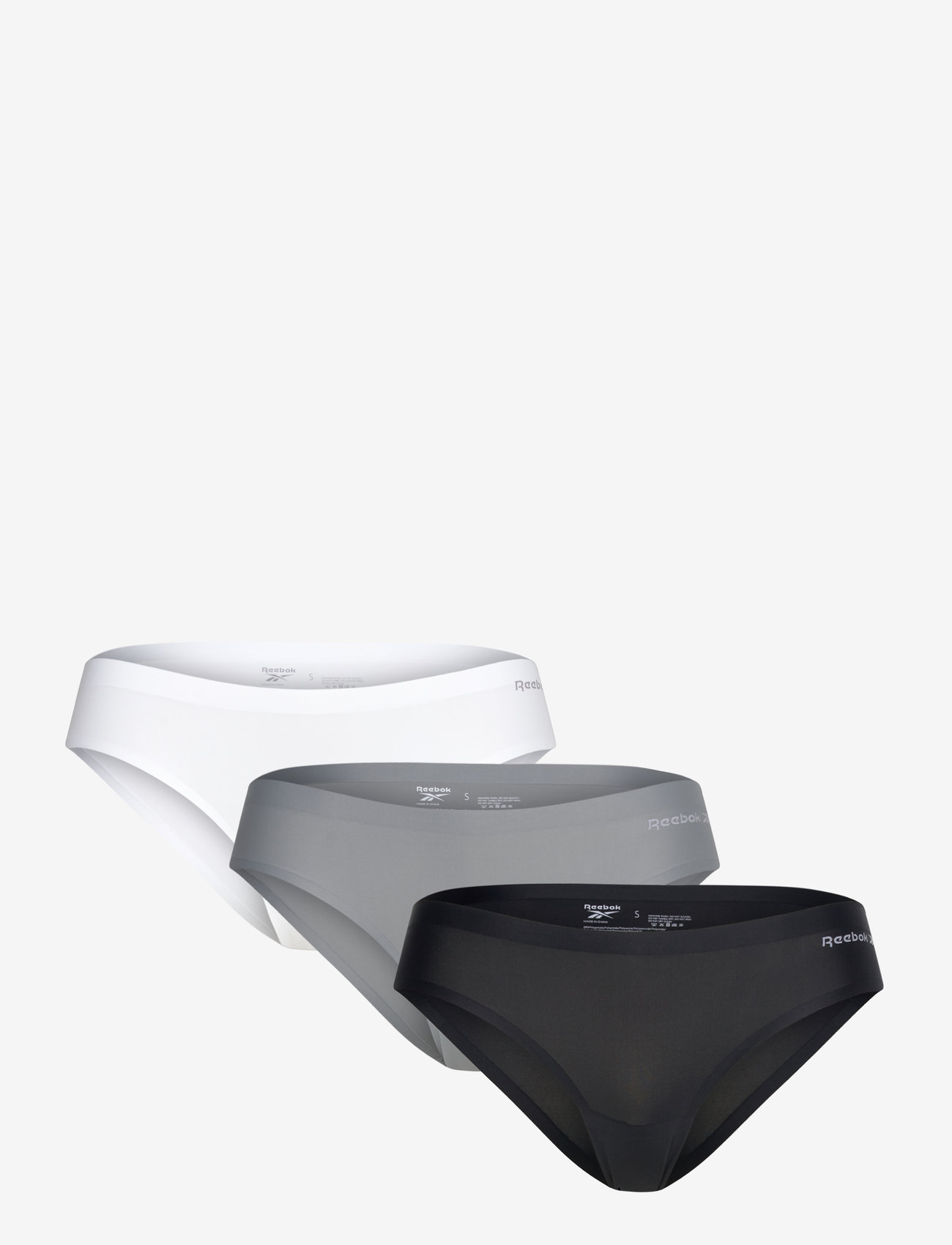 Reebok Performance - Womens Reebok Bonded Brief SUKI 3pk - undertøj - black/wht/cold grey - 0