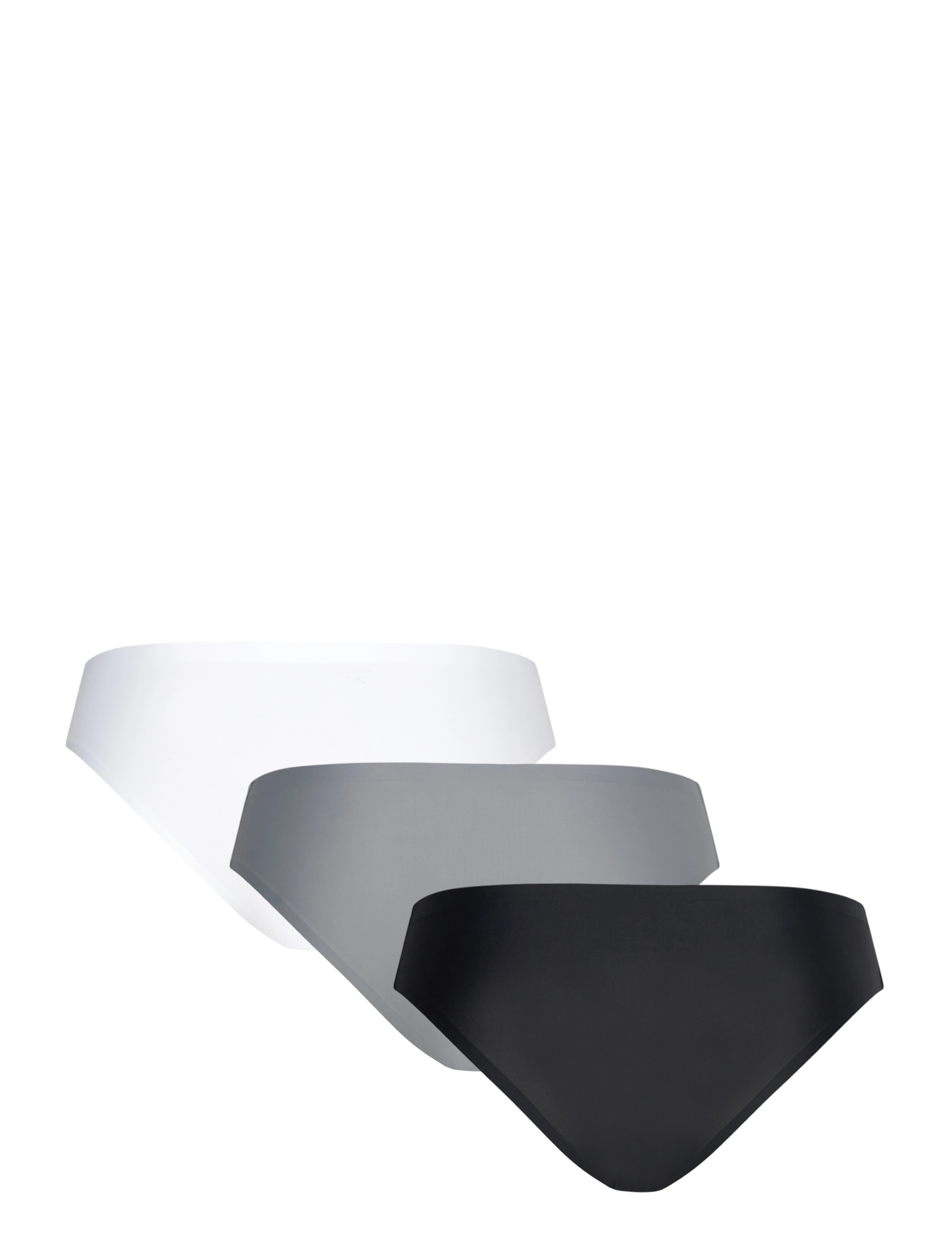 Reebok Performance - Womens Reebok Bonded Brief SUKI 3pk - undertøj og sokker - black/wht/cold grey - 1