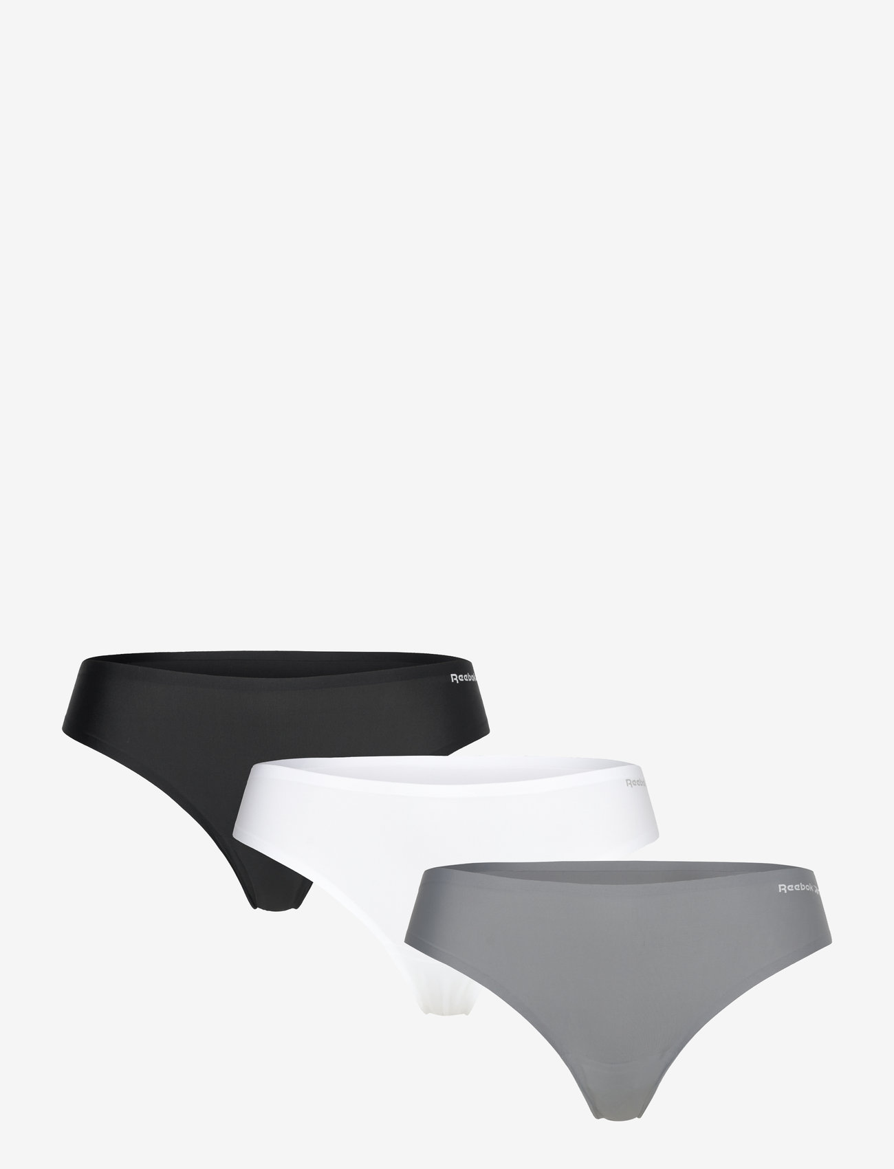 Reebok Performance - Womens Reebok Bonded Thong RAE 3pk - undertøj - black/wht/cold grey - 0