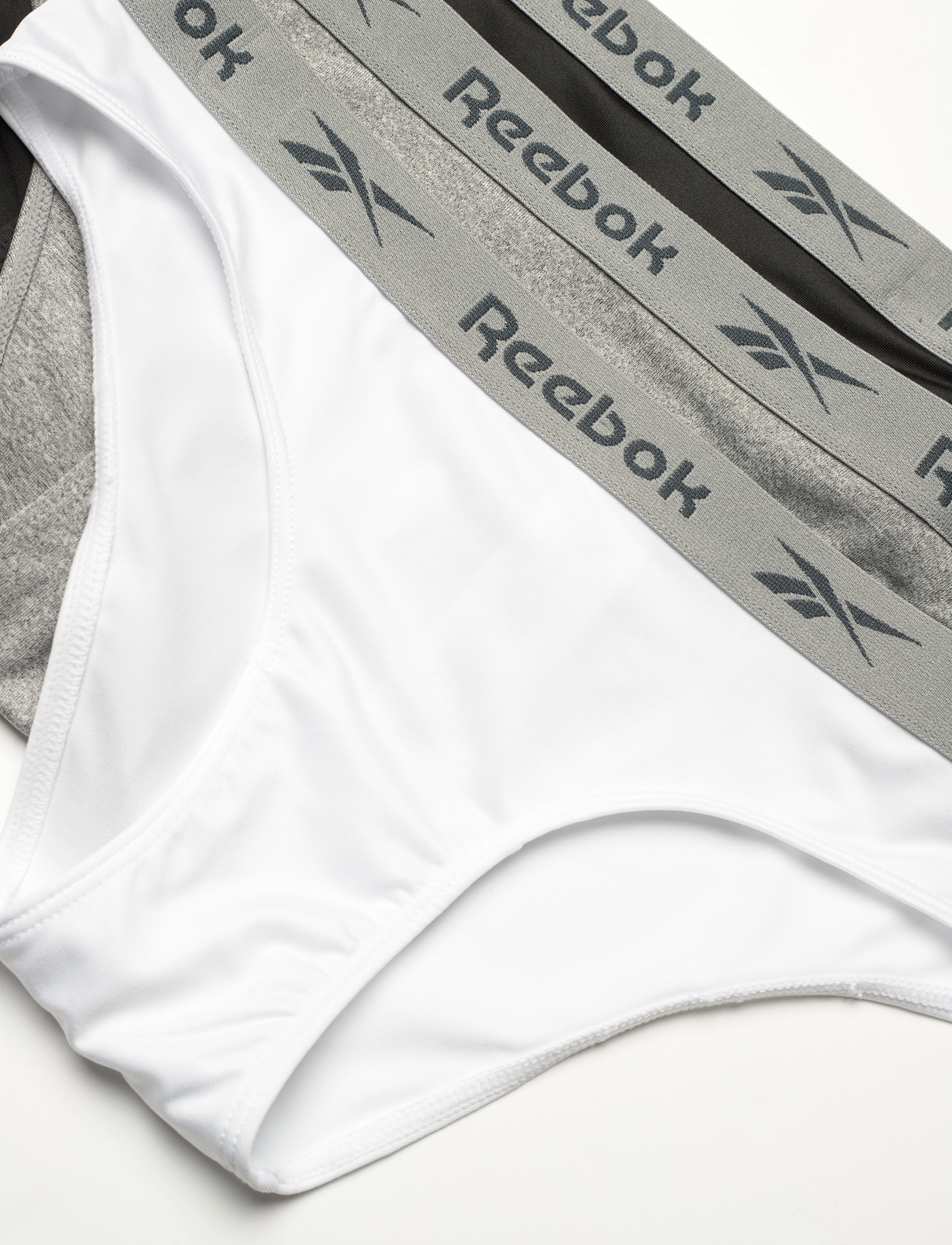 Reebok Performance - Womens RBK Briefs ENRICA 3pk - aluspesu ja sokid - black/wht/grey marl - 2
