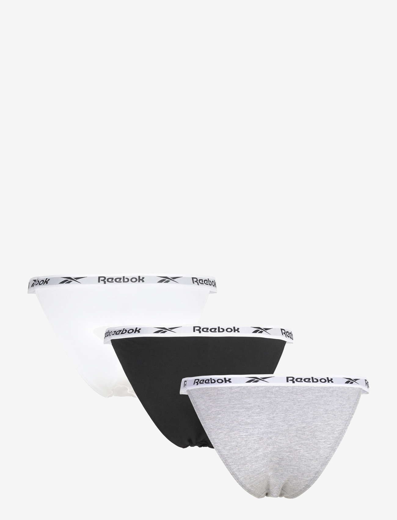 Reebok Performance - Womens RBK Briefs VERNA 3pk - underkläder - black/wht/grey marl - 2