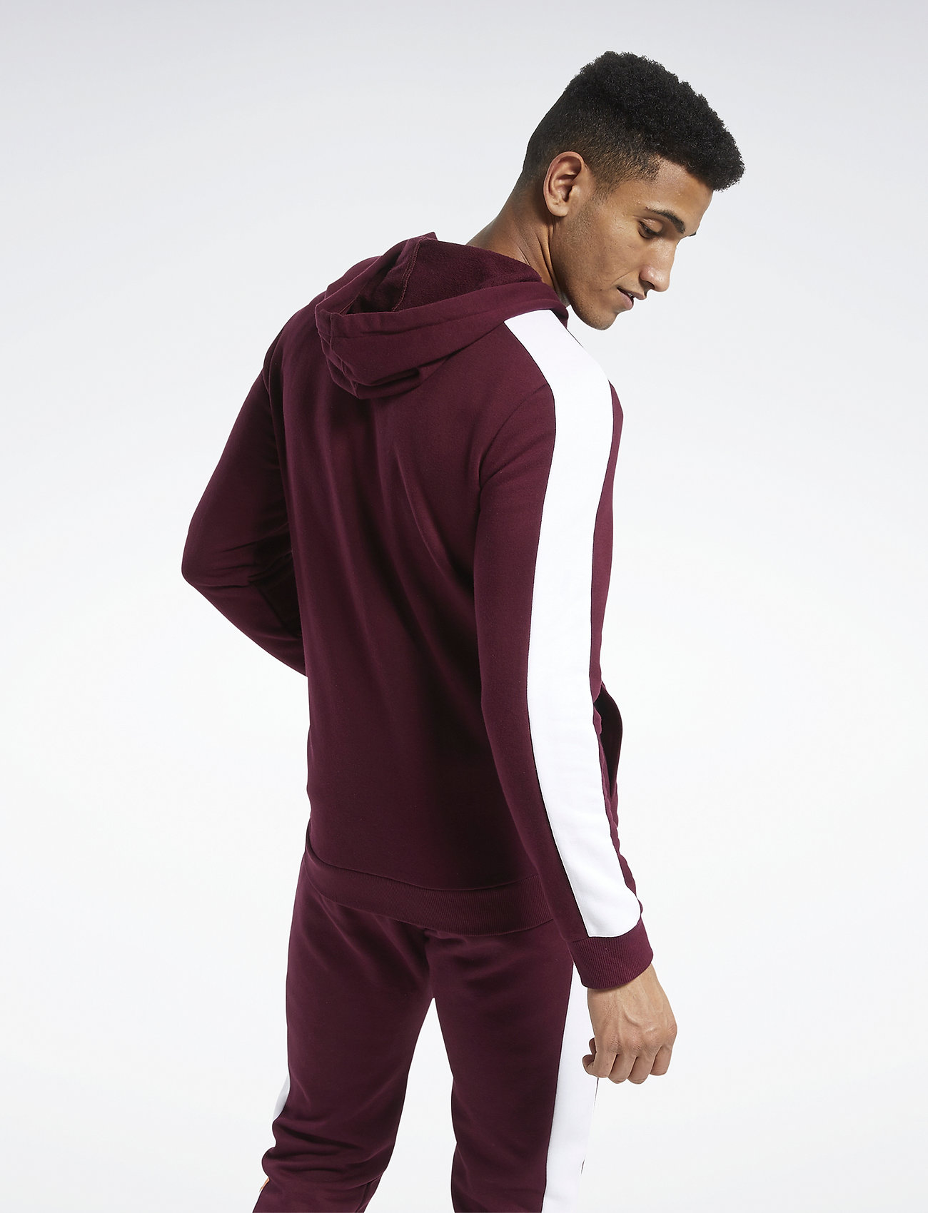 Reebok Performance - TE LL FZ Hoodie - maroon - 3