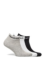 Reebok Performance - Active Core Ankle Socks 3 Pairs - mgreyh/white/black - 5