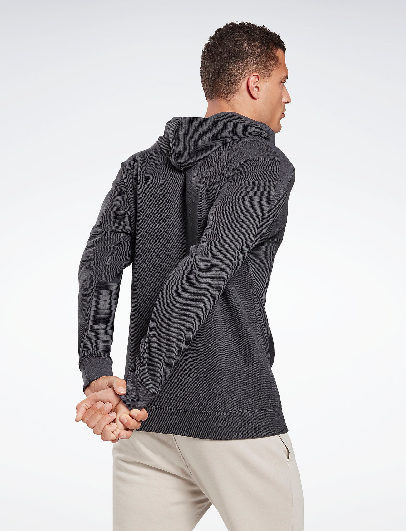 Reebok Performance - TE MELANGE OTH HOODIE - black - 3