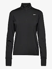 Reebok Performance - WOR Run 1/4 Zip - t-shirt & tops - black - 0