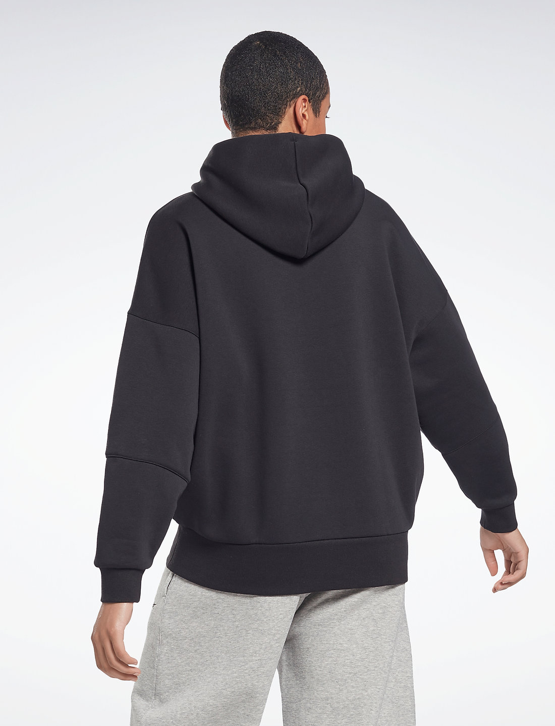 Reebok Performance - LUX OVERSIZED HOODIE - tops - black - 3
