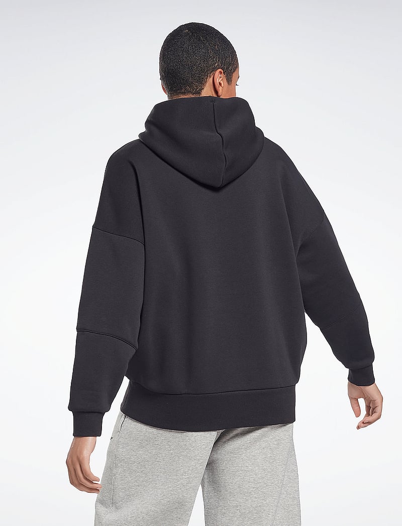 Reebok Performance - LUX OVERSIZED HOODIE - overdele - black - 3