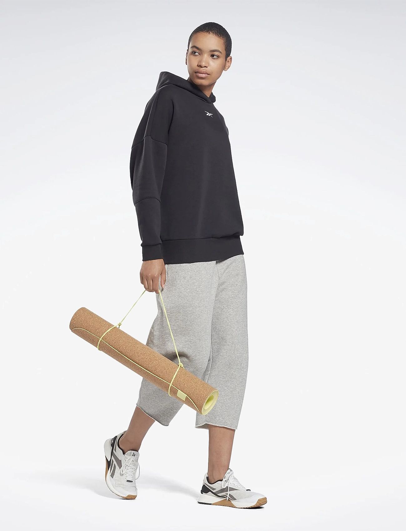 Reebok Performance - LUX OVERSIZED HOODIE - overdele - black - 4