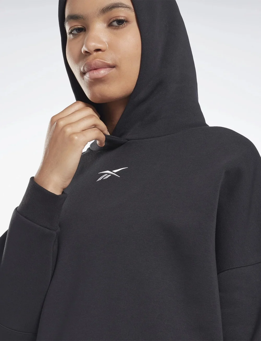 Reebok Performance - LUX OVERSIZED HOODIE - tops - black - 5