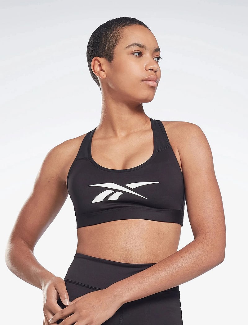 Reebok Performance - S LUX VECTOR RACER BRA - mittlerer halt - black - 0