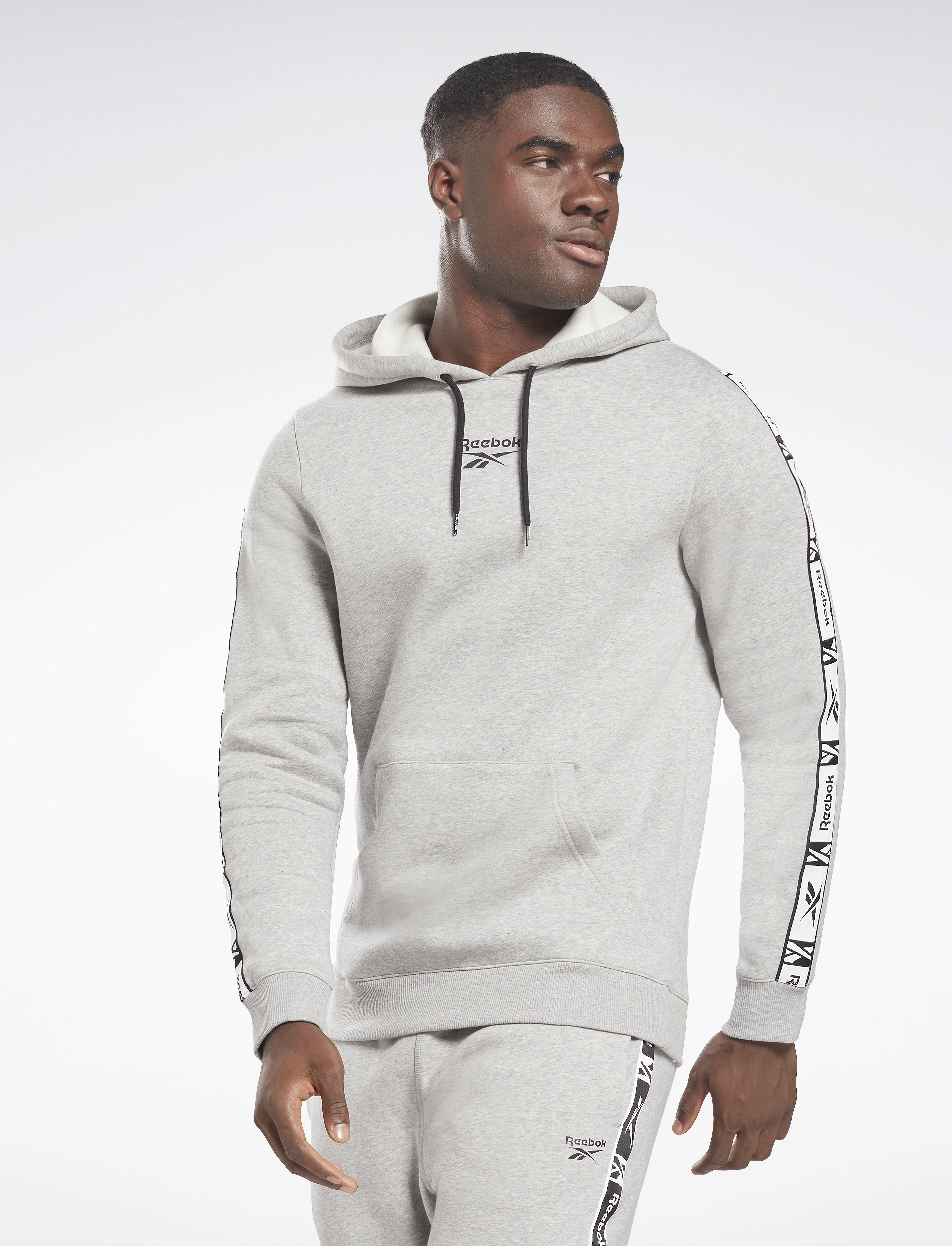 Reebok Performance - RI Tape OTH Hoodie - mgreyh - 2