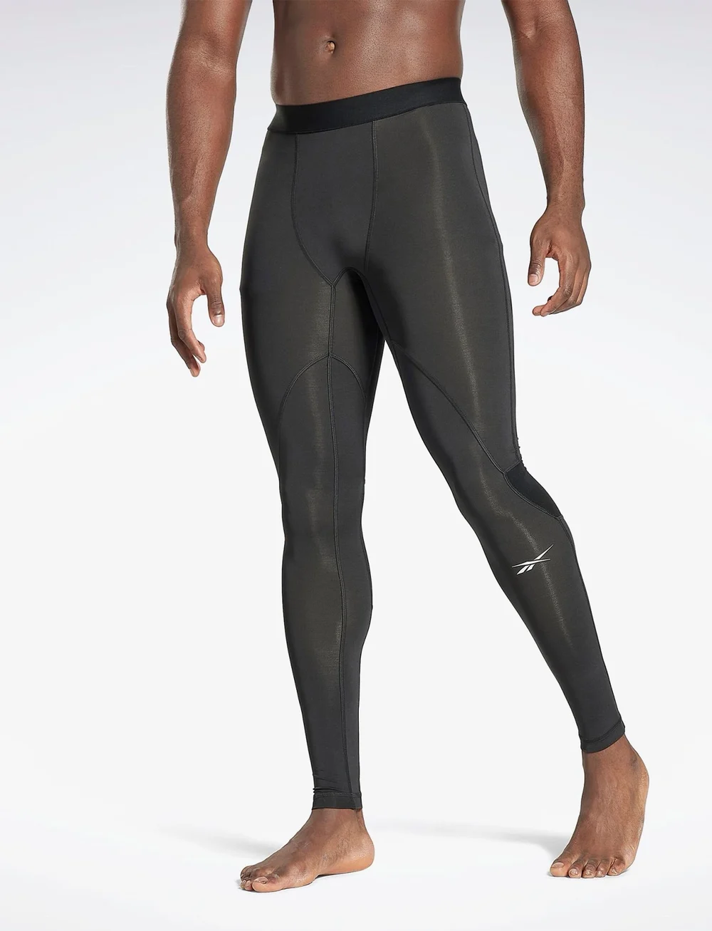Reebok training mesh insert leggings sales