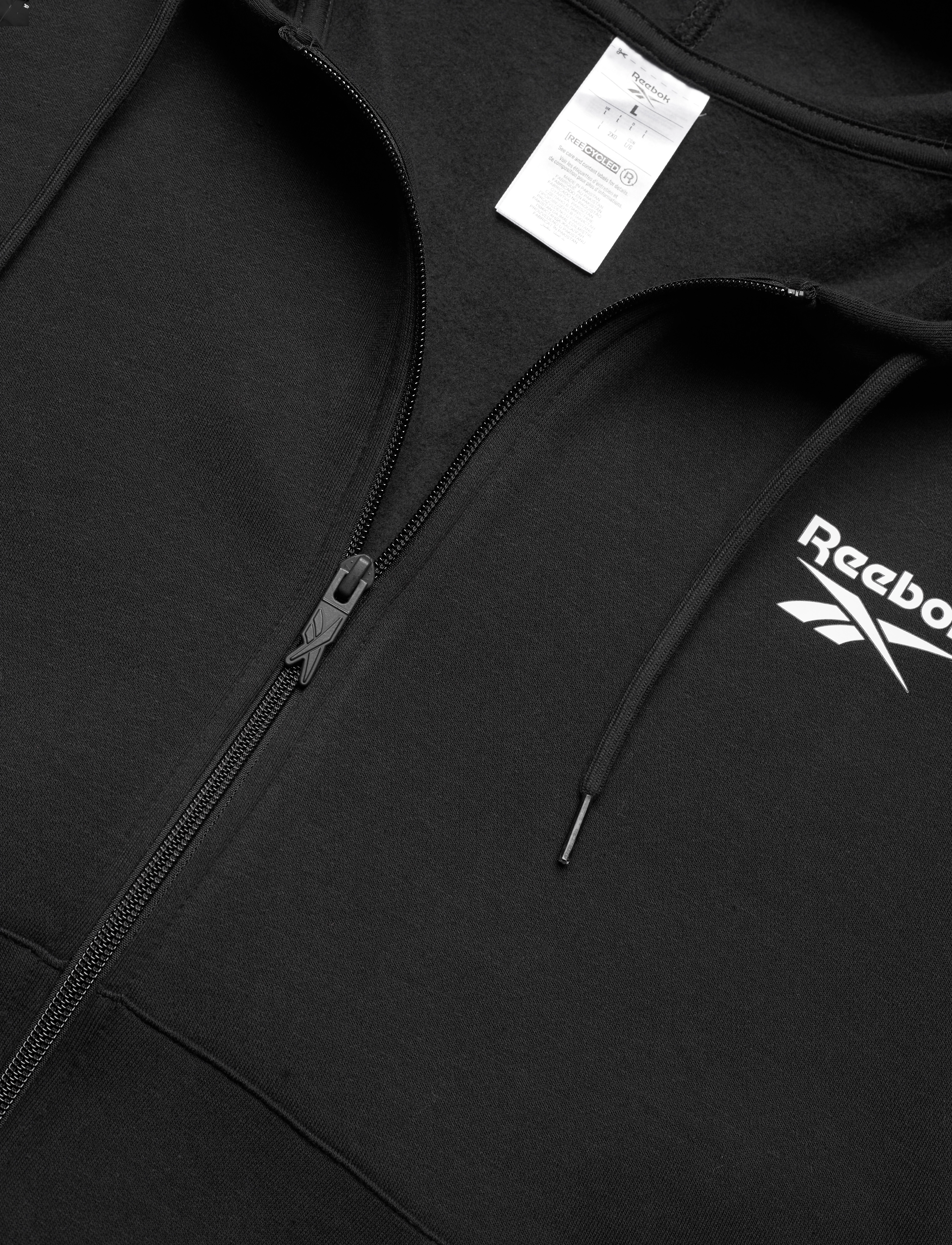 Reebok Performance - RI TAPE FZ HOODIE - black - 4