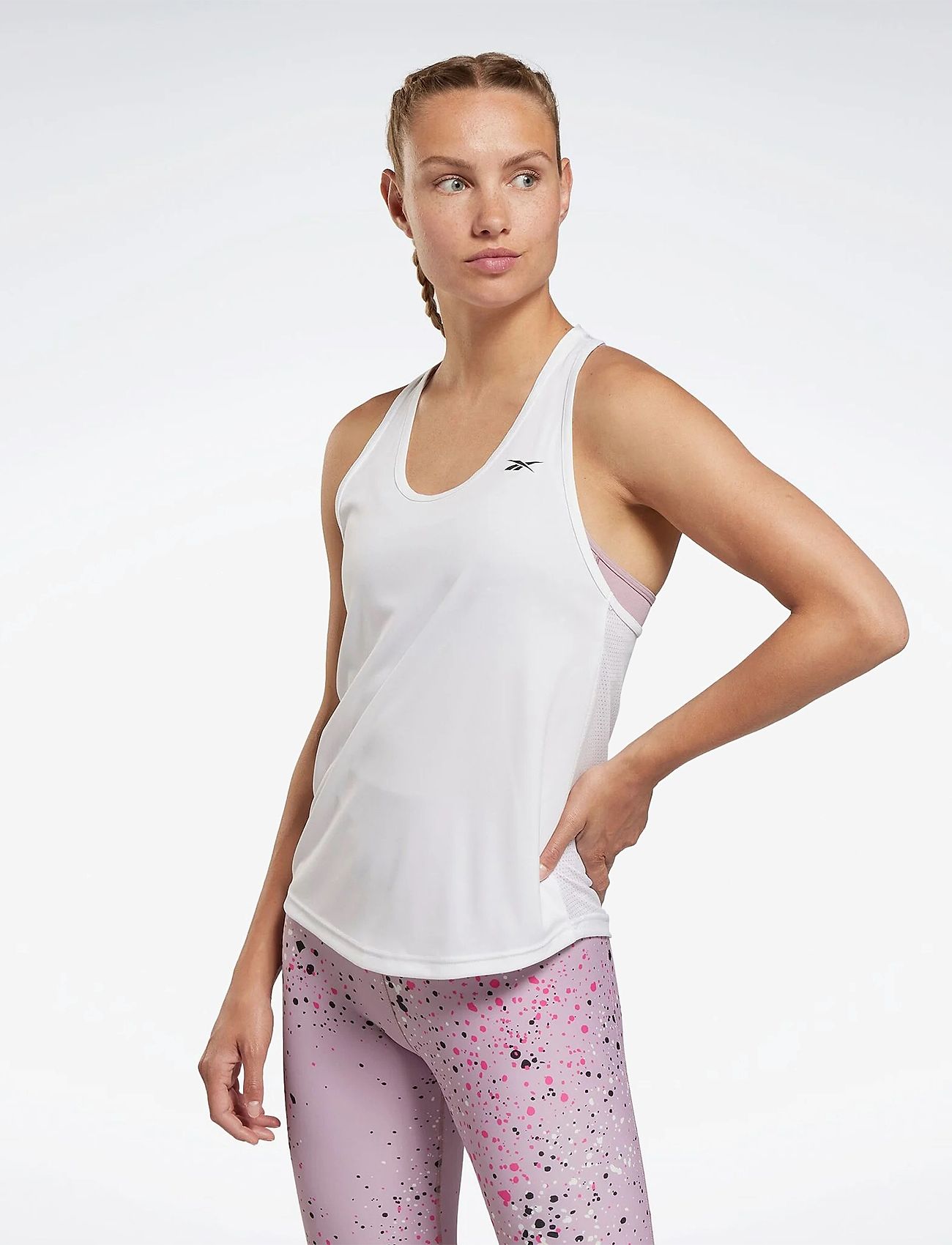 Reebok Performance - ID TRAIN MESH BACK T - tank tops - white - 0