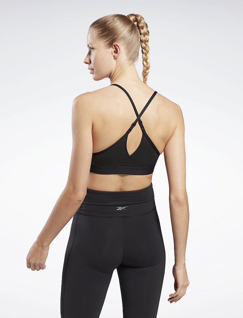 Reebok Performance - LUX STRAPPY SPORTS BRA - medium støtte - black - 3