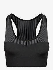 Reebok Performance - YOGA SEAMLESS SPORTS BRA - zemākās cenas - black - 0