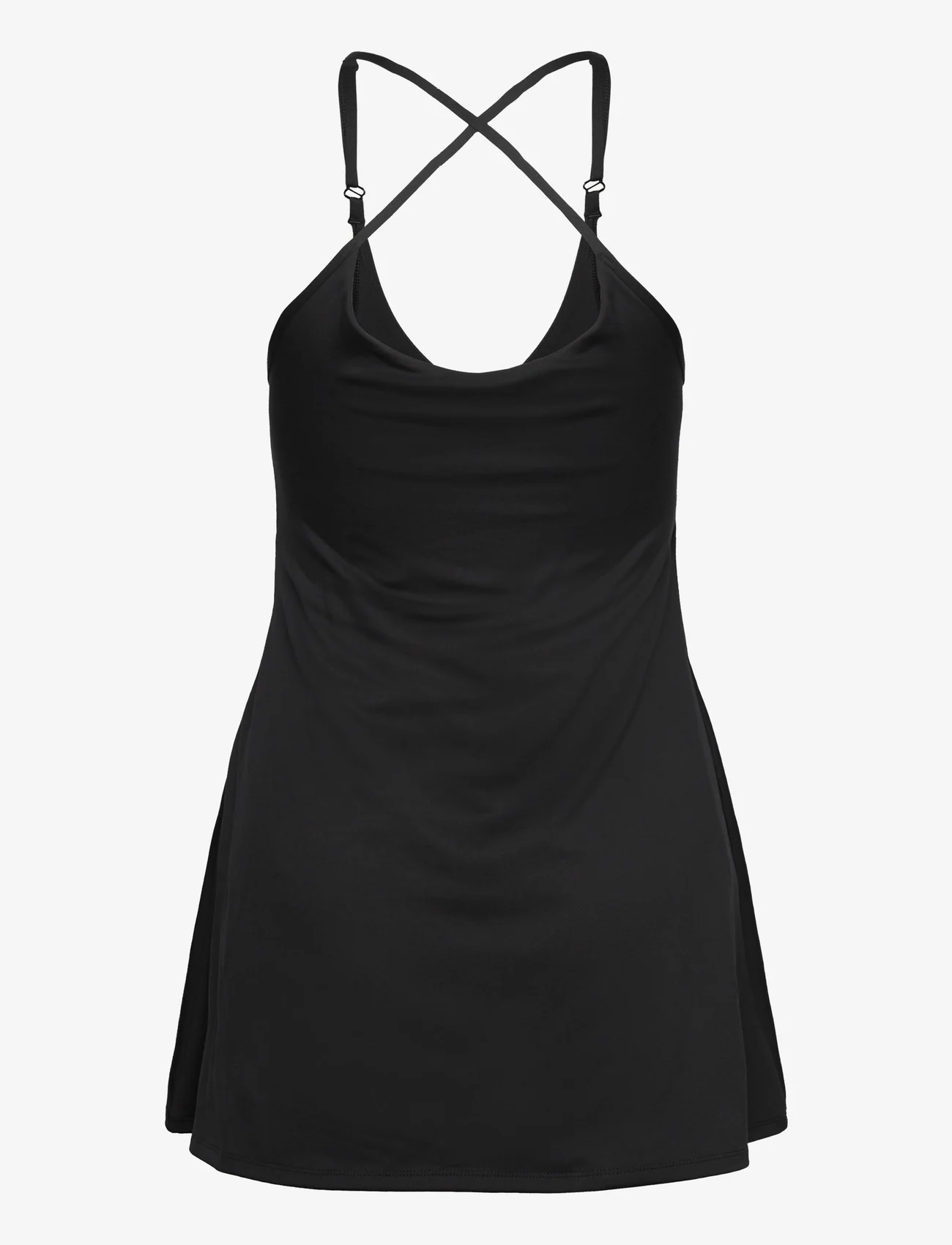 Reebok Performance - LUX STRAPPY DRESS - sportinės suknelės - black - 1