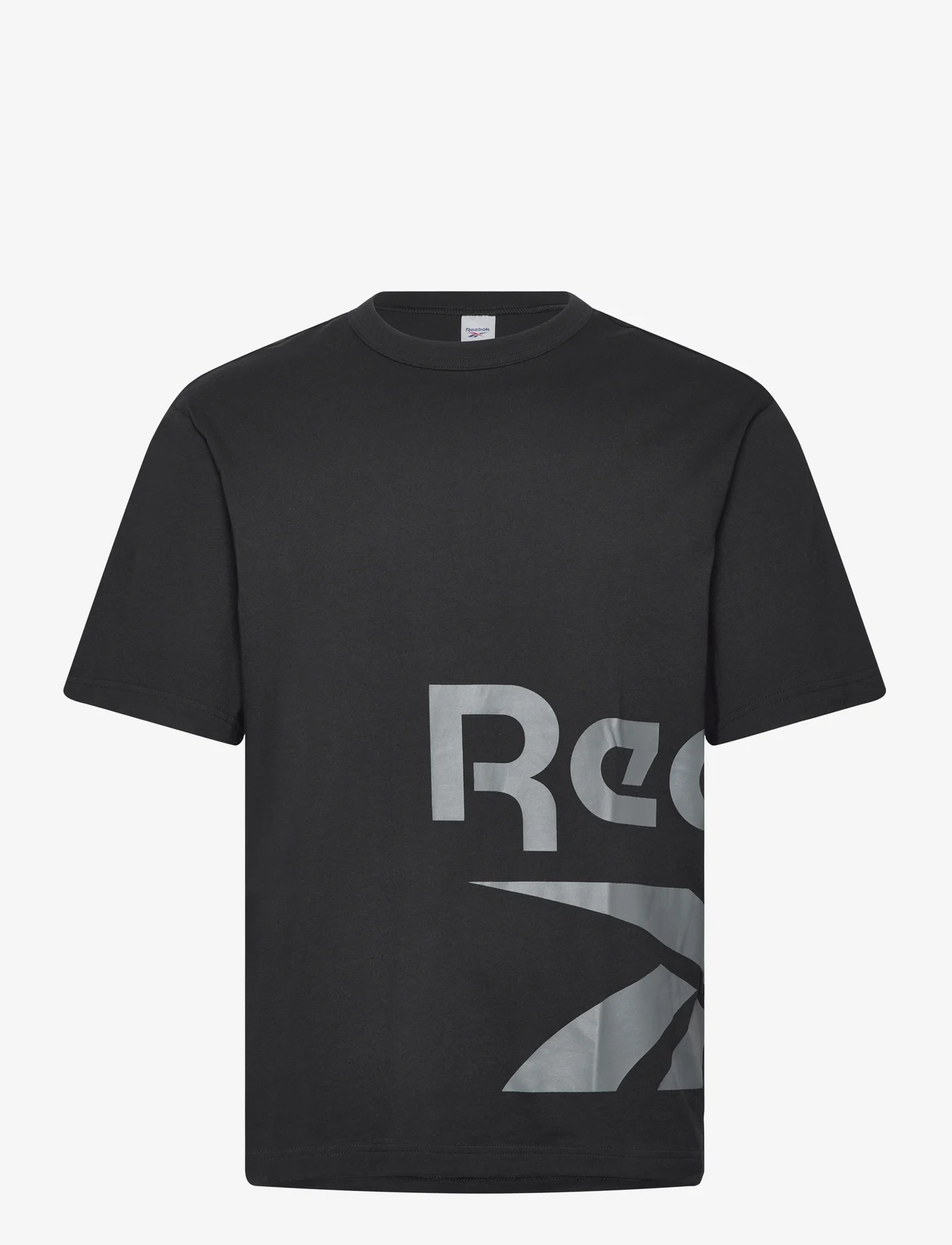 Reebok Performance - GS SIDE VECTOR SS - short-sleeved t-shirts - black - 0