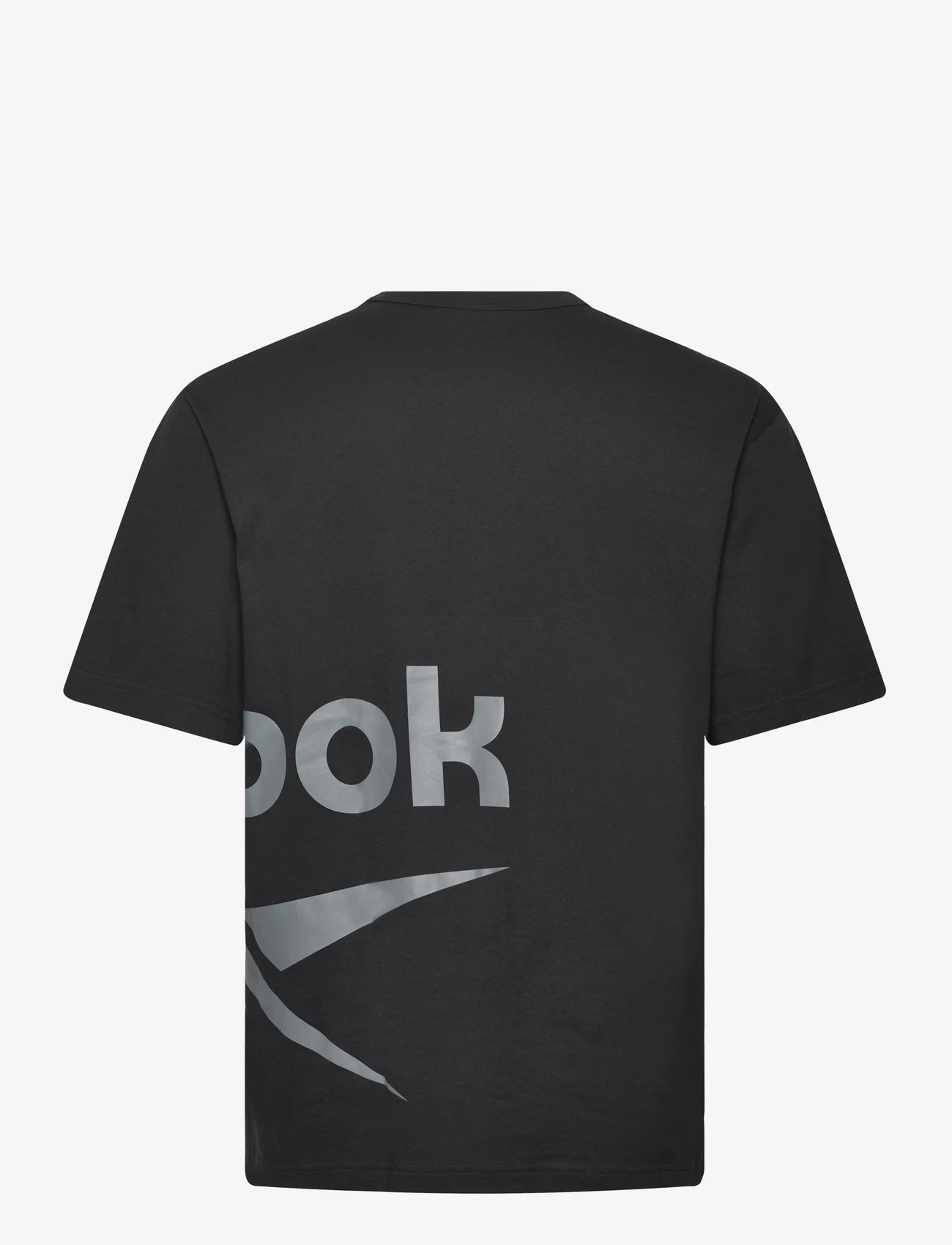 Reebok Performance - GS SIDE VECTOR SS - short-sleeved t-shirts - black - 1