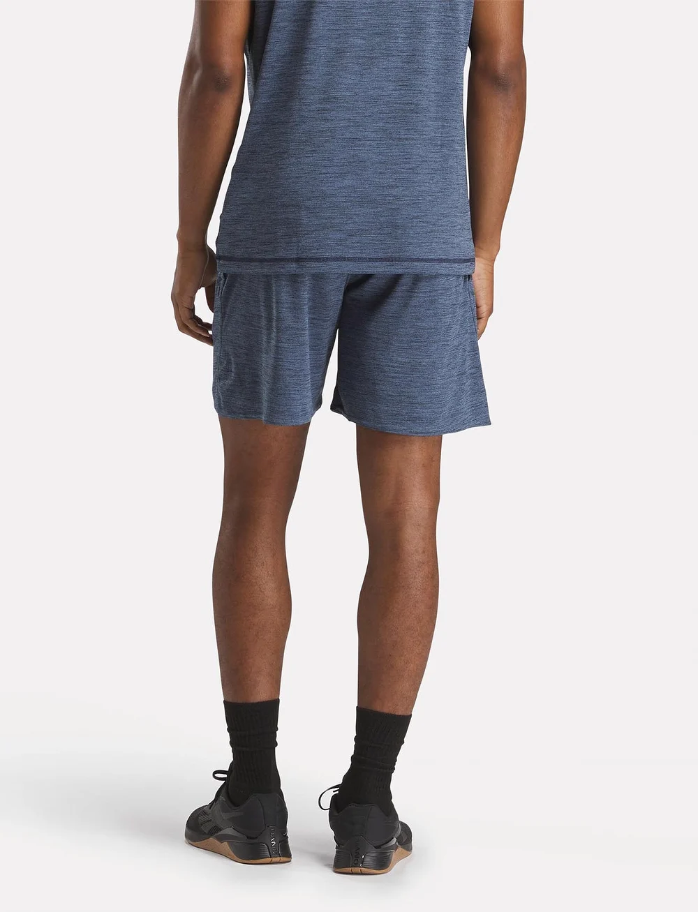 Reebok Performance - ID TRAIN MELANGE KNIT SHORT - trainingsshorts - twilight blue - 4