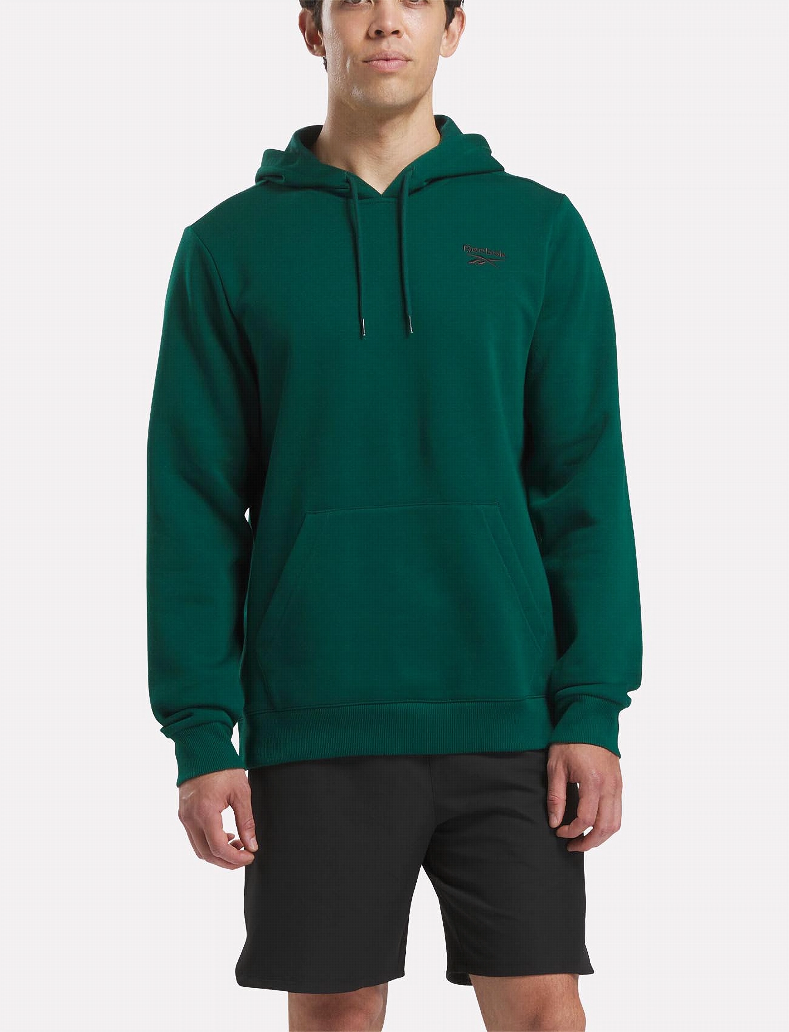 Reebok Performance REEBOK IDENTITY SMALL LOGO FLEECE H - Sweatshirts - COLLEGIATE GREEN / green