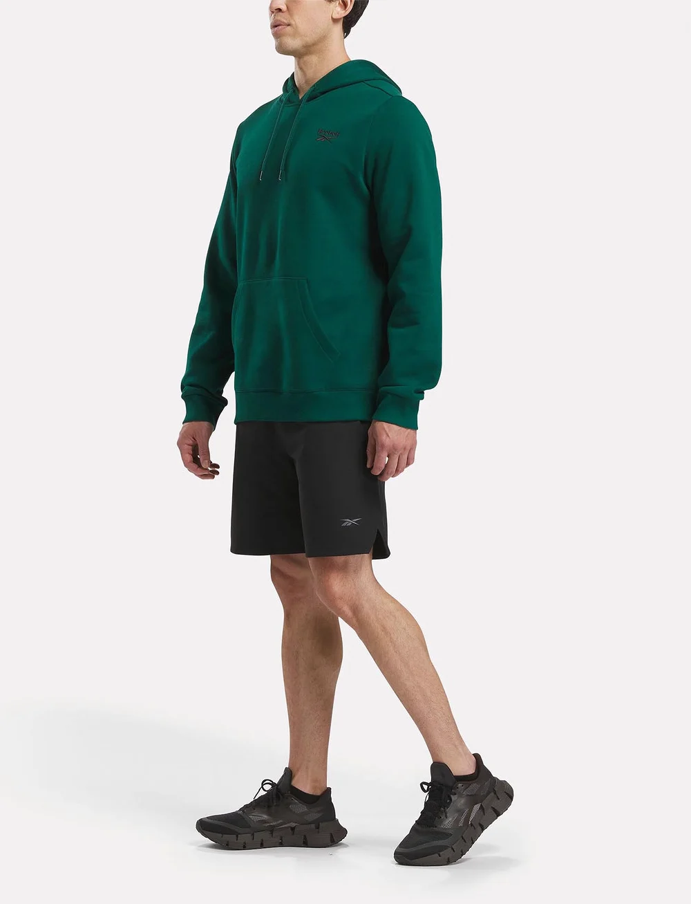 Reebok Performance - REEBOK IDENTITY SMALL LOGO FLEECE H - sweatshirts - collegiate green - 3