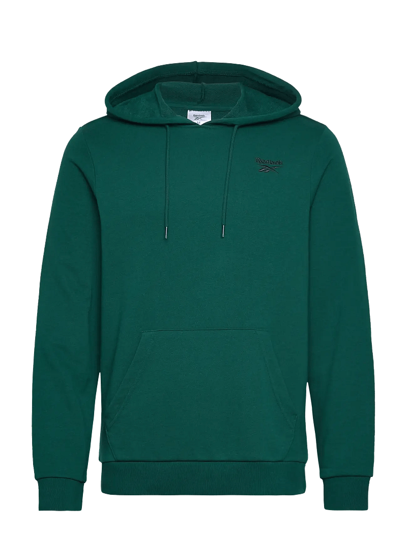 Reebok Performance - REEBOK IDENTITY SMALL LOGO FT HOODI - oberteile - collegiate green - 1