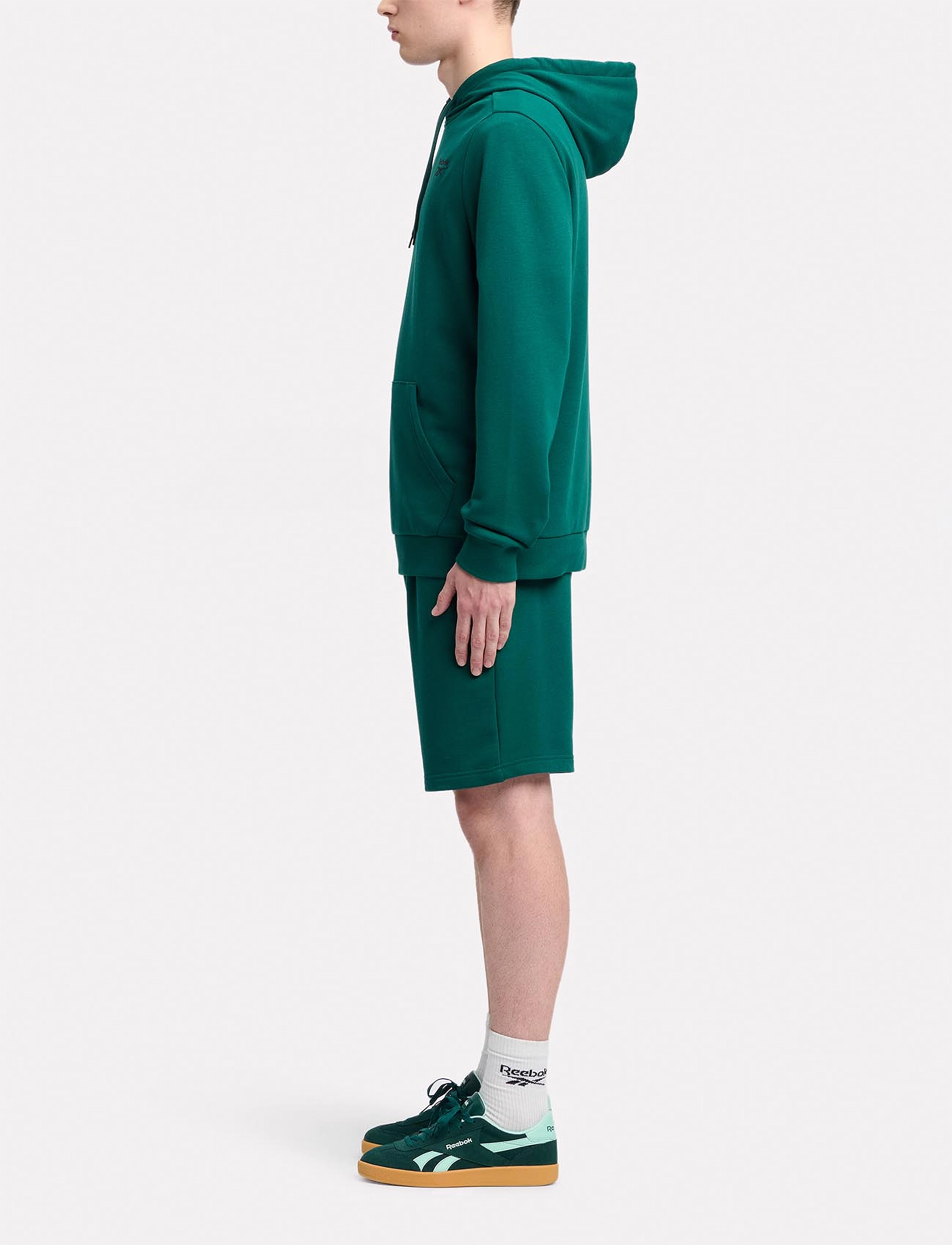 Reebok Performance - REEBOK IDENTITY SMALL LOGO FT HOODI - collegiate green - 3