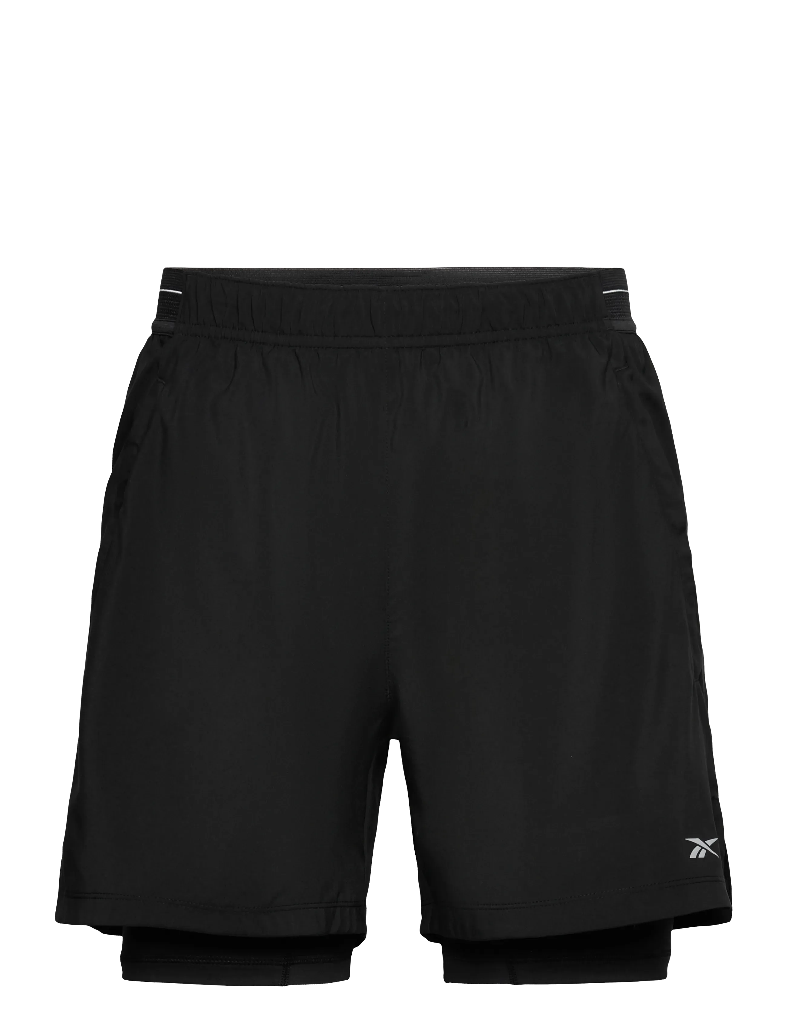 Reebok Performance ATHLETE SPEED 7.5 2-IN-1 SHORT - Kläder - BLACK / black